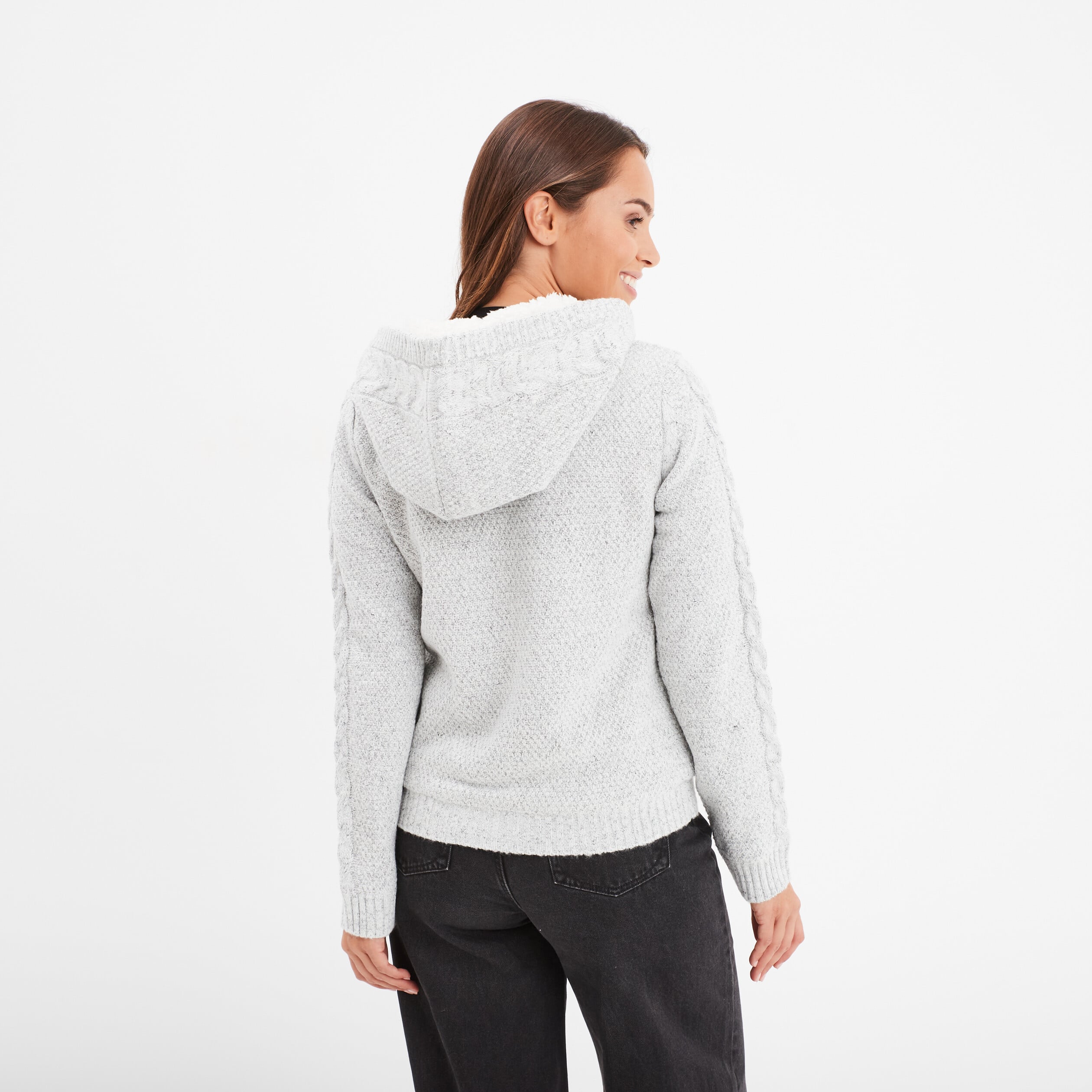 Gilet sweat zippé à fentes latérales pour femme • Mon gilet