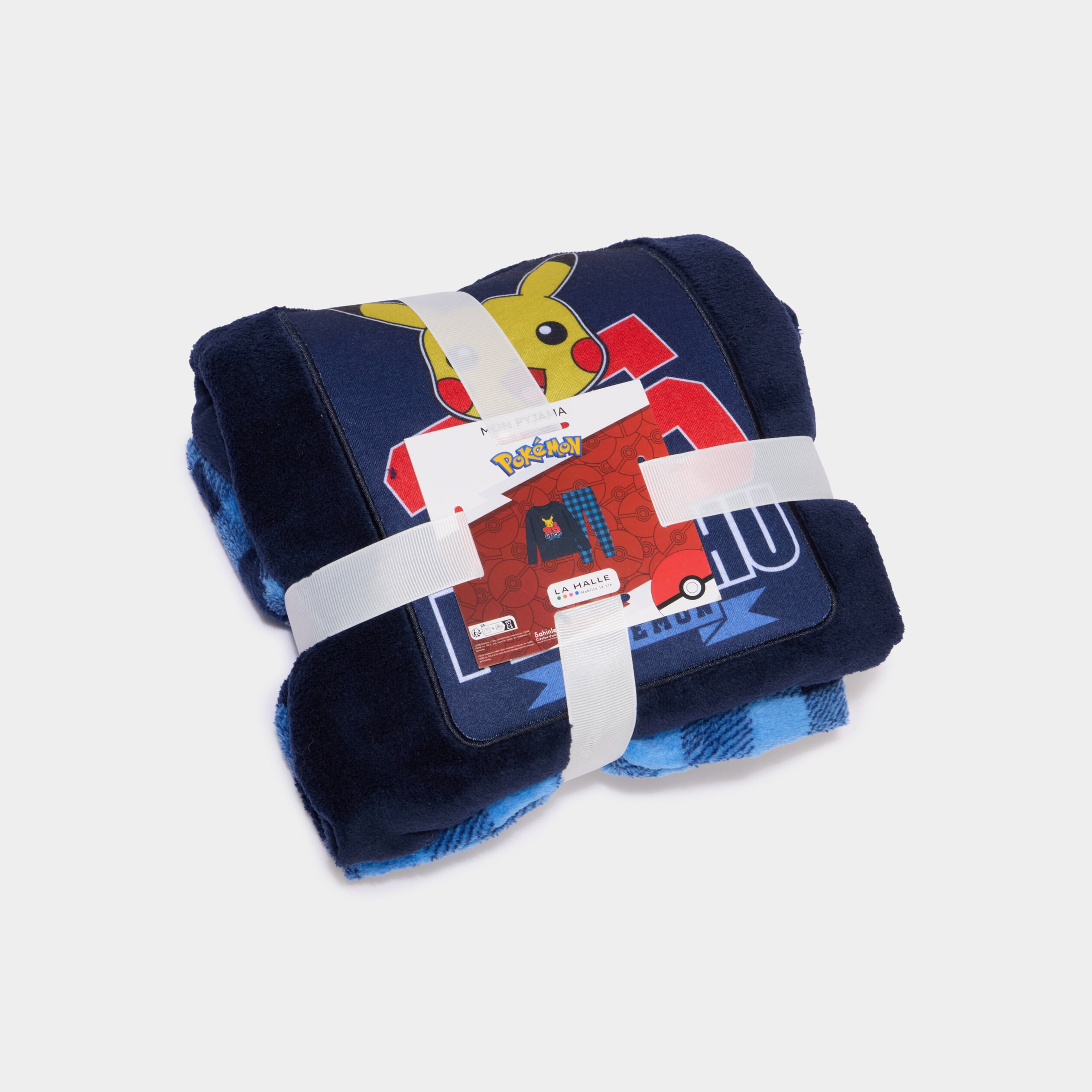 Ensemble pyjama t-shirt velours Pok&eacute;mon bleu marine gar&ccedil;on