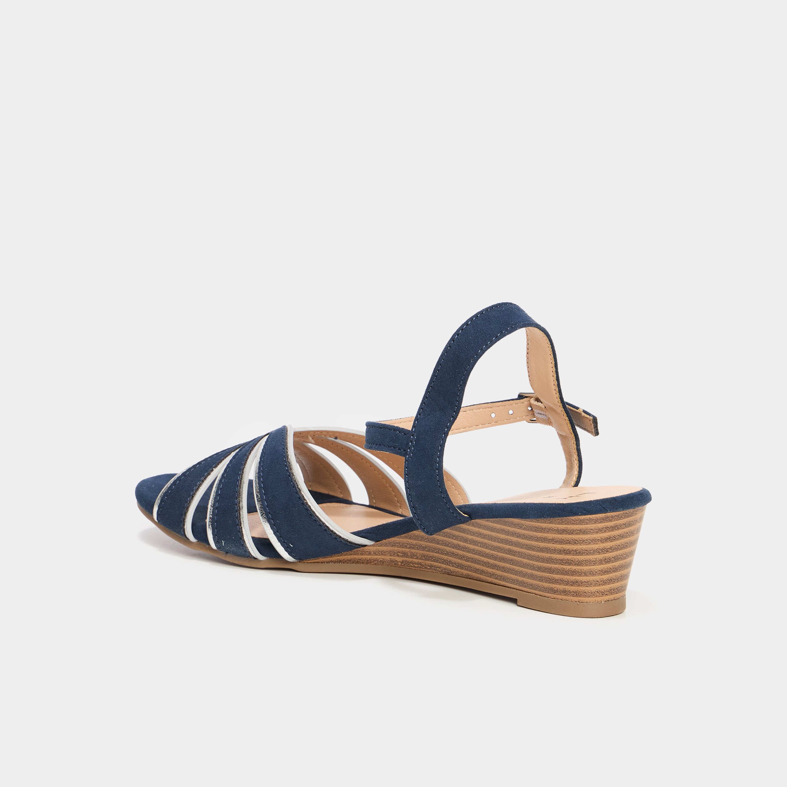sandales compensees bleu marine femme Sandales compensées bleu marine femme
