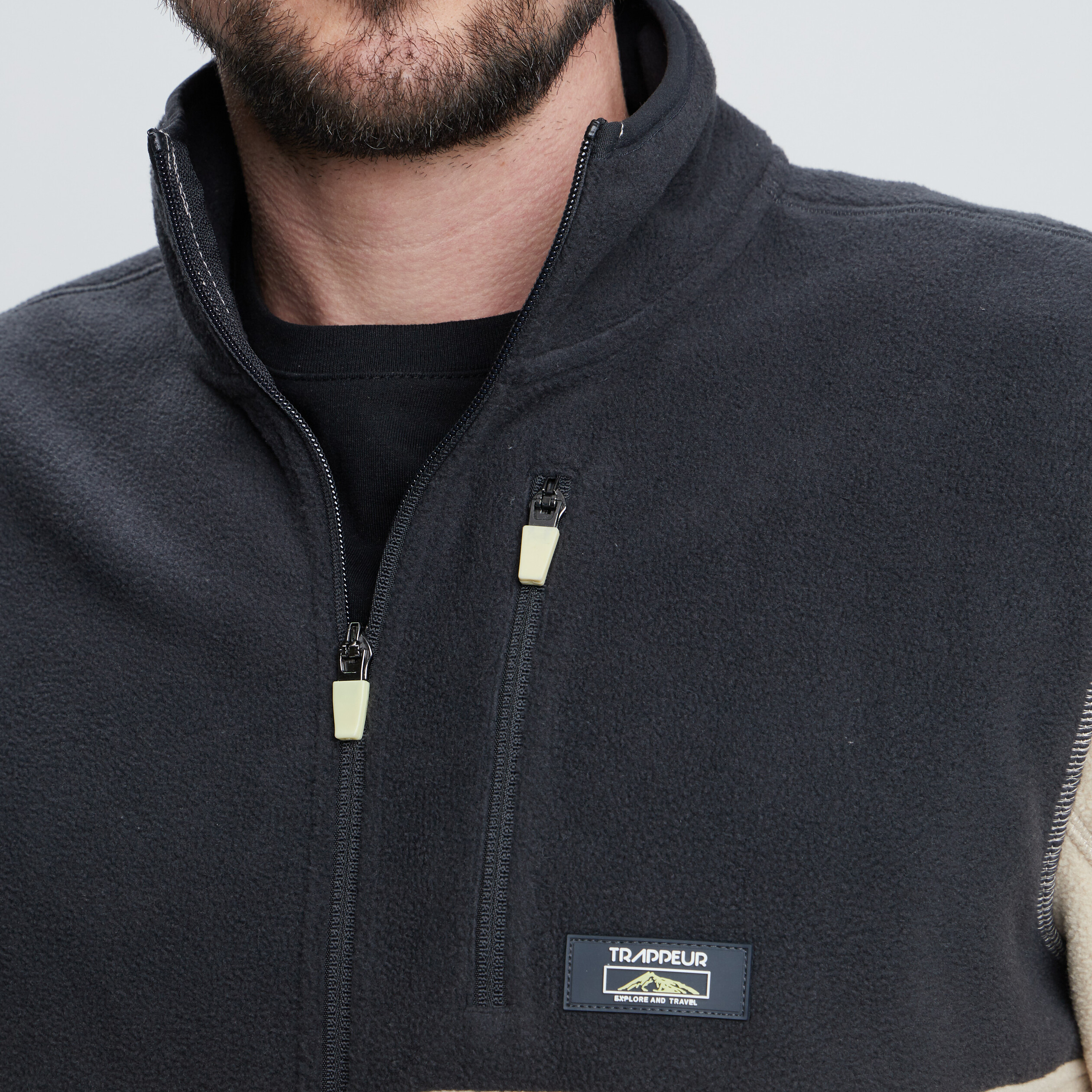 Gilet Polaire Homme - Chauffant, Coupe-Vent, Col Montant | Sans Manches, Coupe Oversize, Pour Automne/Hiver, Sport
