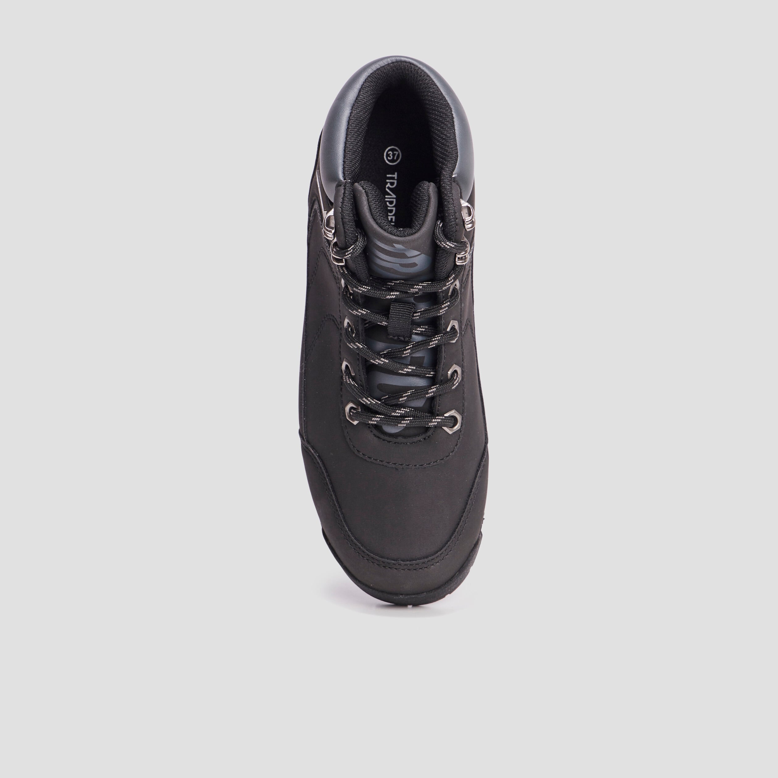 Bottines zip lacets Trappeur Babino noir gar&ccedil;on