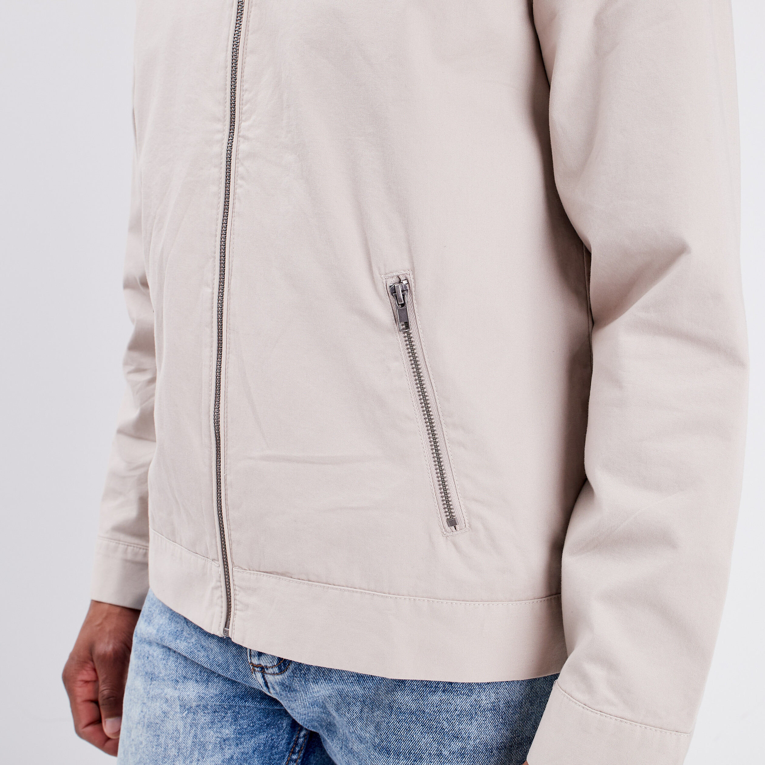 Veste droite zippée Creeks sable homme