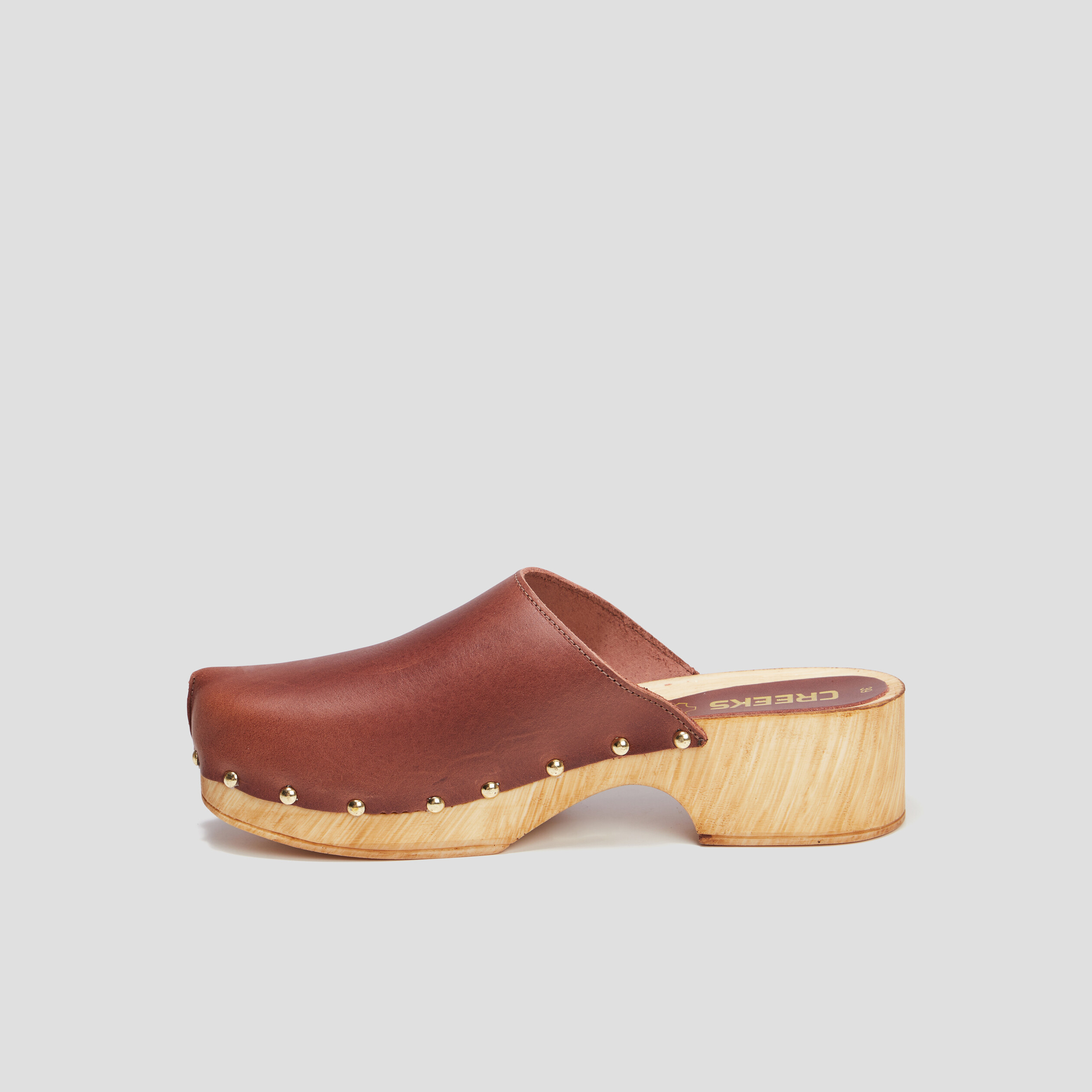 mules femme cuir bout fermé
