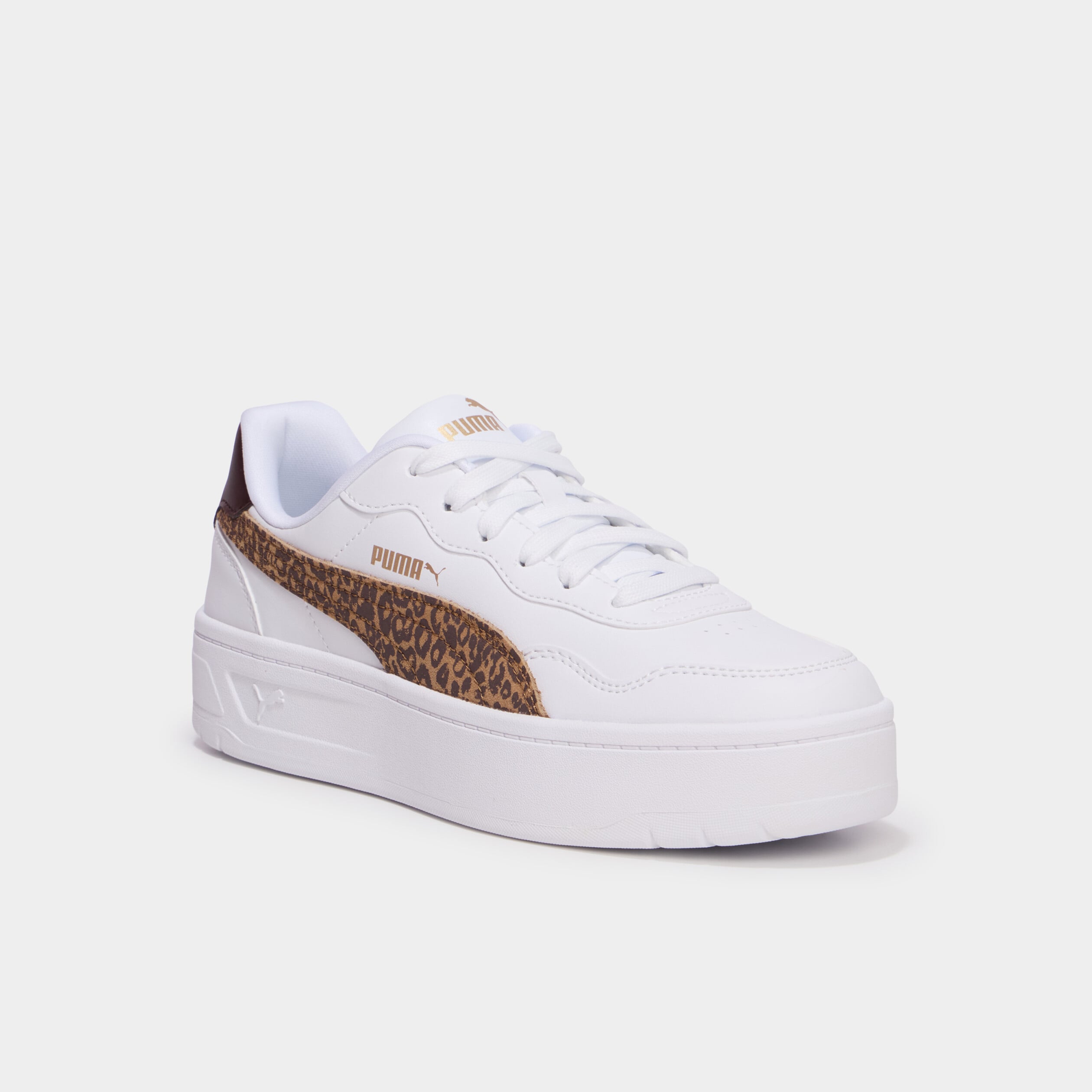 Baskets &agrave; lacets Puma Lally Skye marron femme