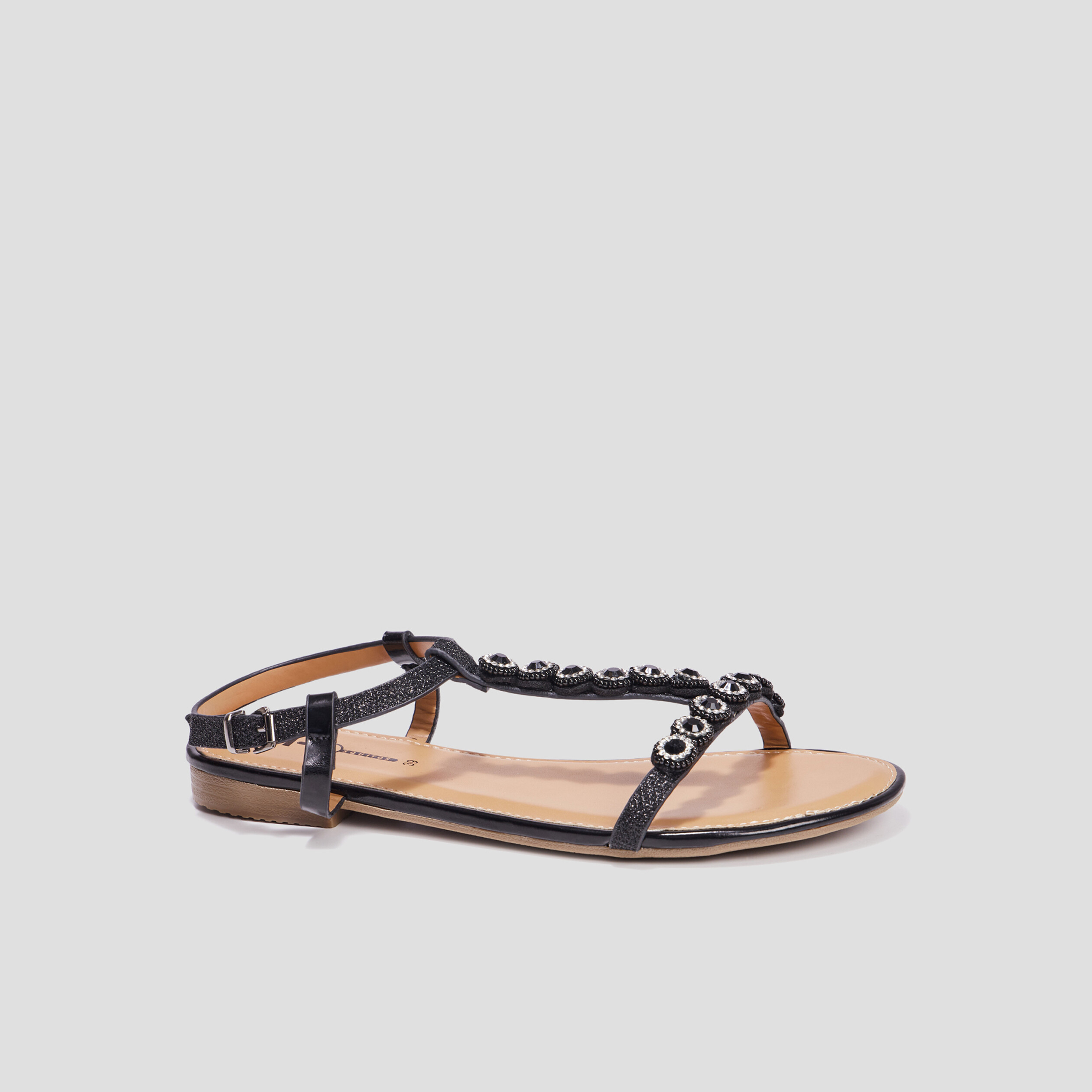 sandales details bijoux mosquitos noir femme Sandales détails bijoux Mosquitos noir femme
