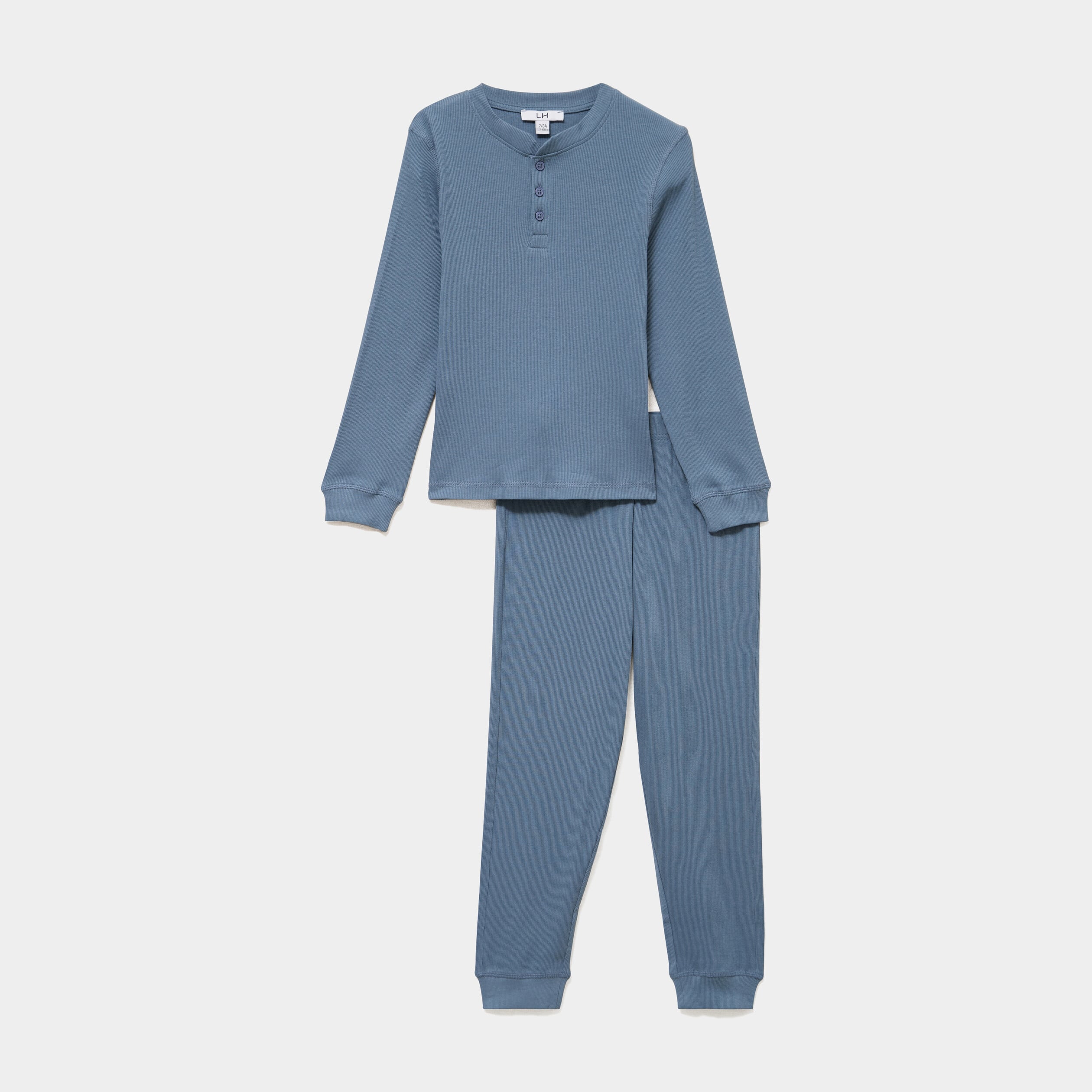 Ensemble pyjama c&ocirc;tel&eacute; pantalon t-shirt bleu fonc&eacute; gar&ccedil;on