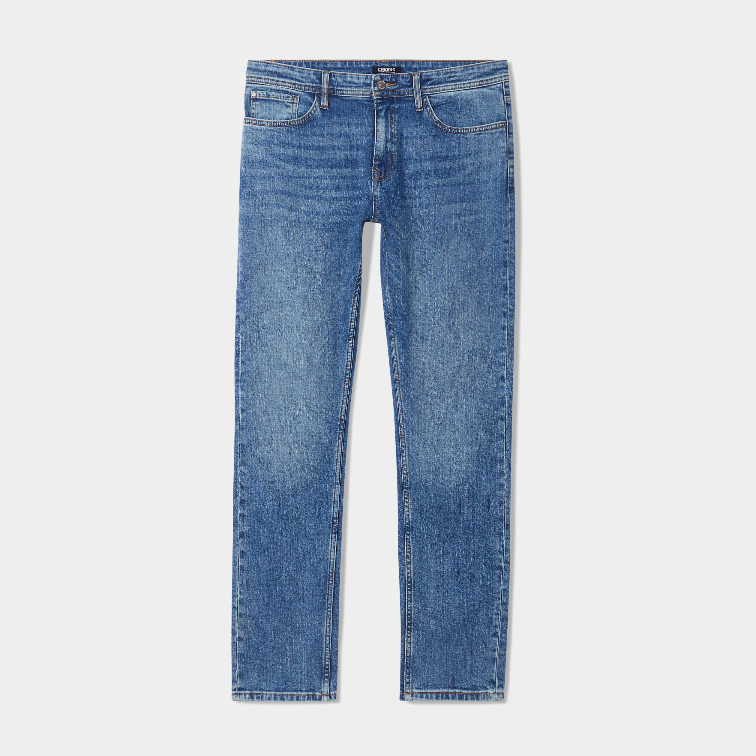 Jeans denim straight 5 poches denim double stone homme