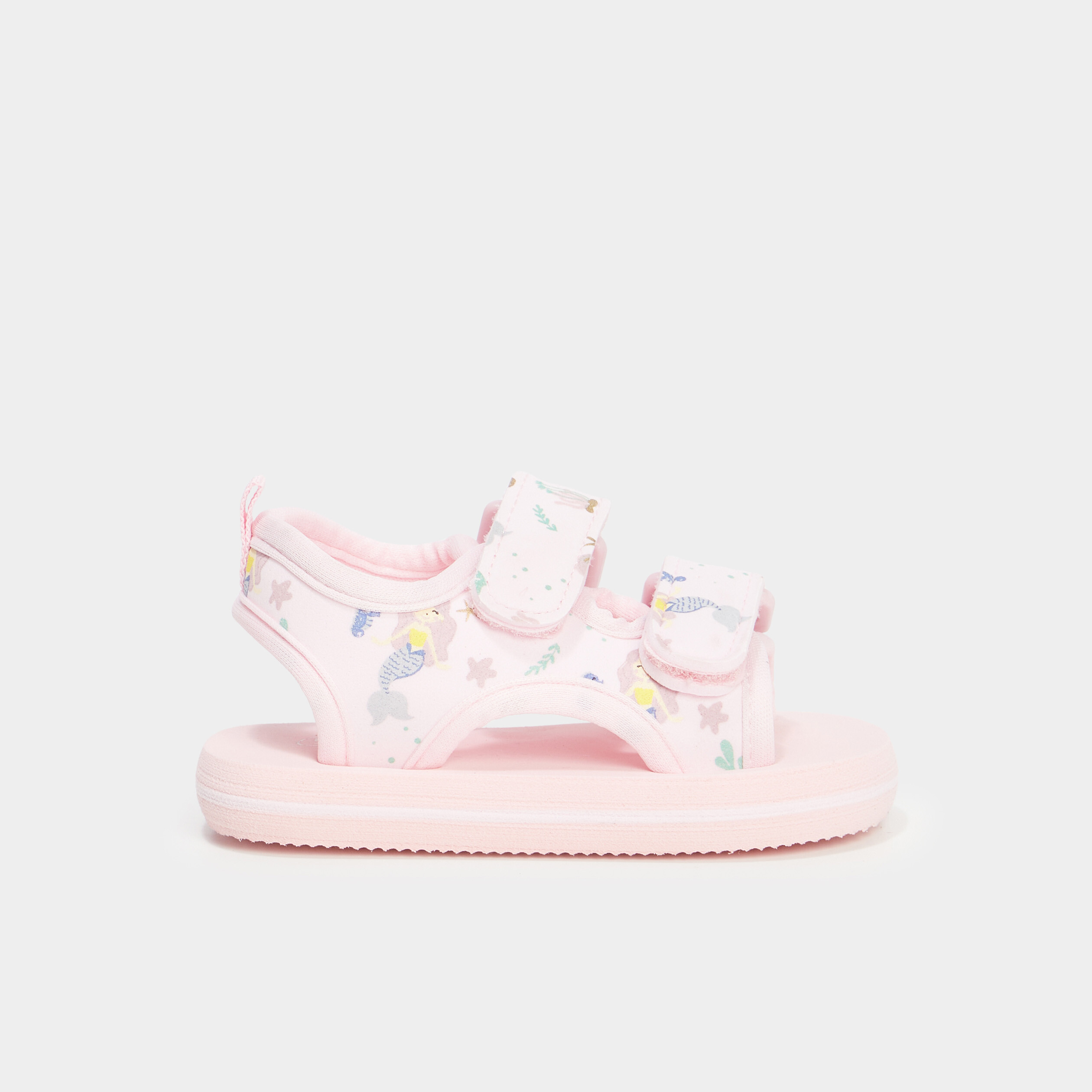 sandales a scratchs multicolore bebef Sandales à scratchs multicolore bébé fille