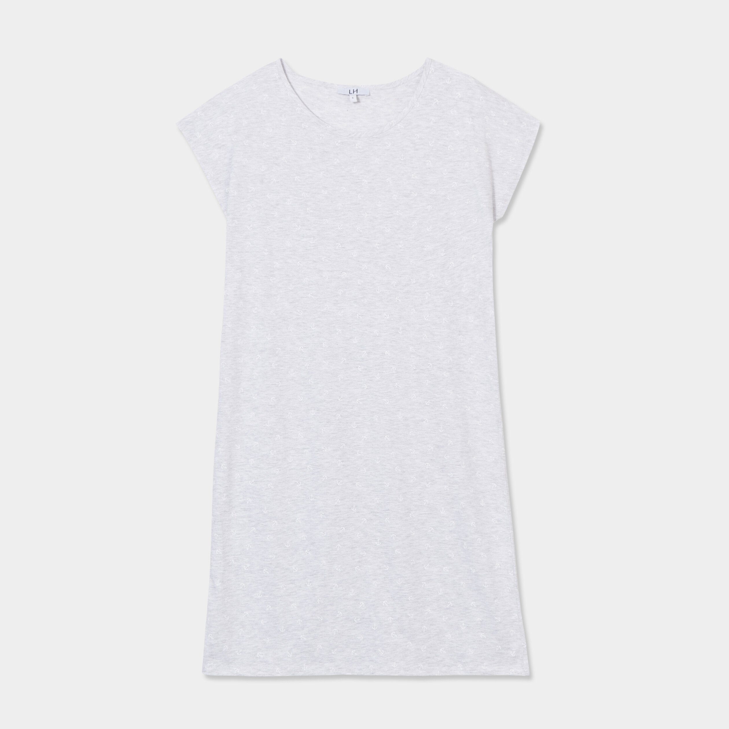 chemise de nuit gris clair femme Chemise de nuit gris clair femme