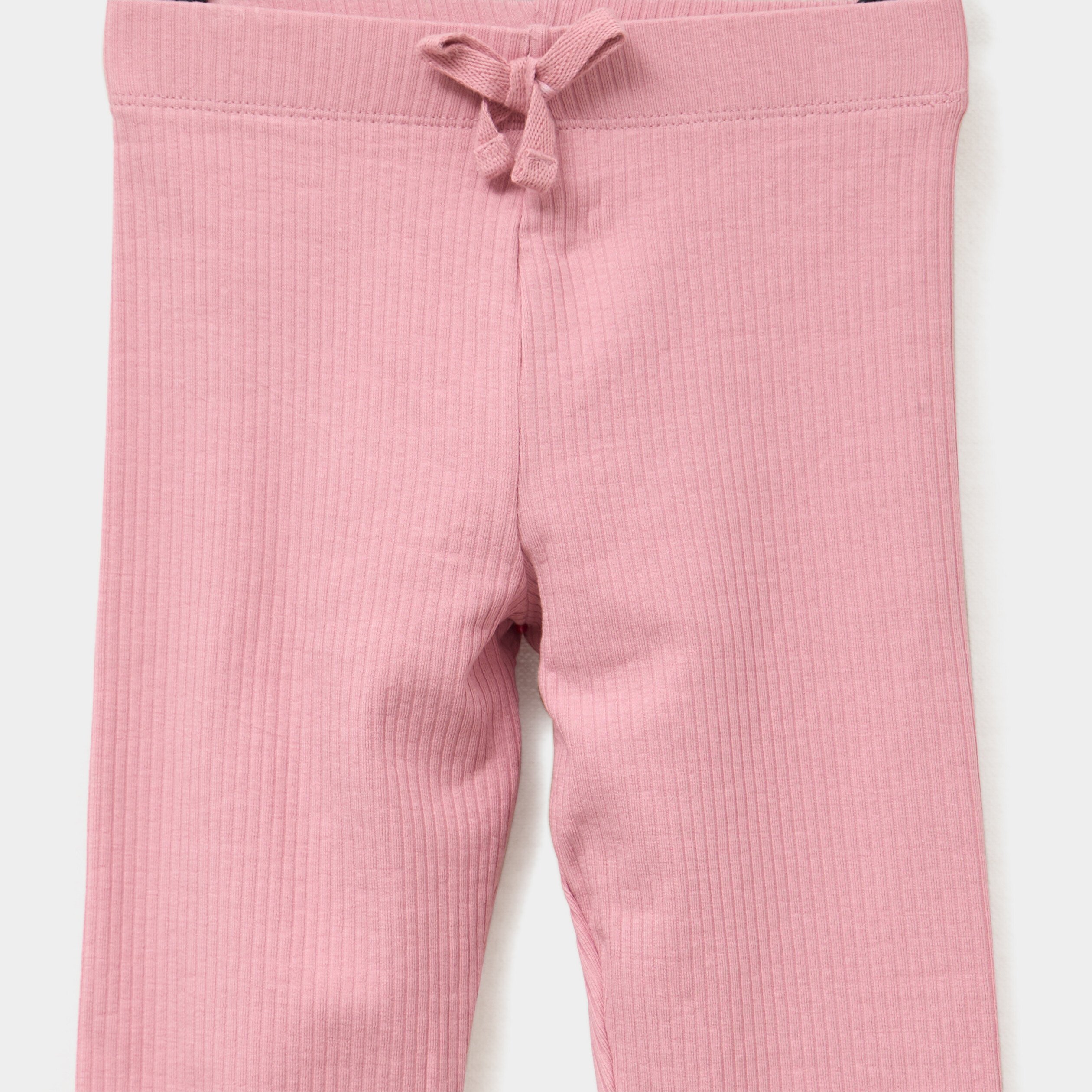 legging cotele coton vieux rose fille Legging côtelé coton vieux rose fille