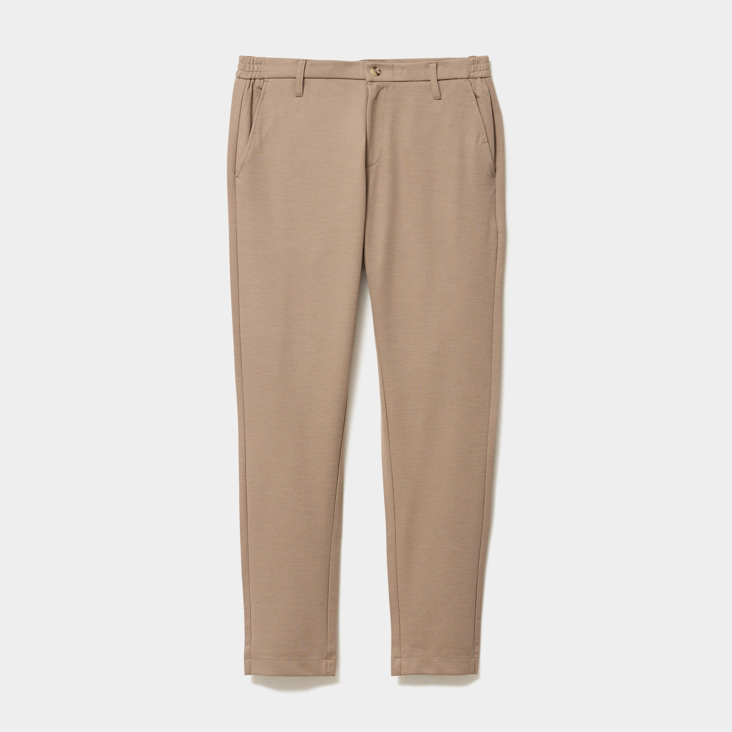 Pantalon chino slim taupe homme