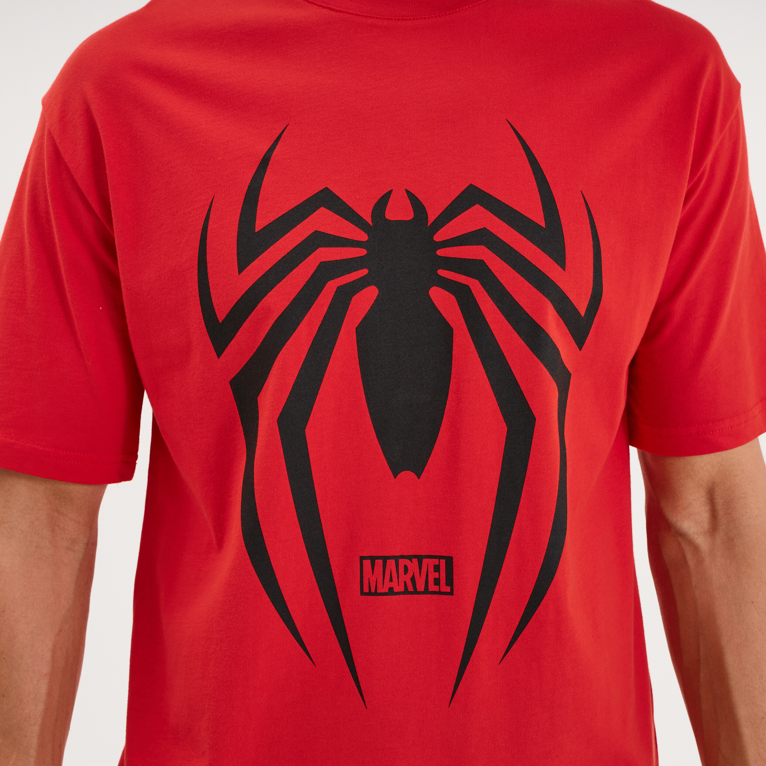 T-shirt &agrave; manches courtes Spider-Man rouge homme