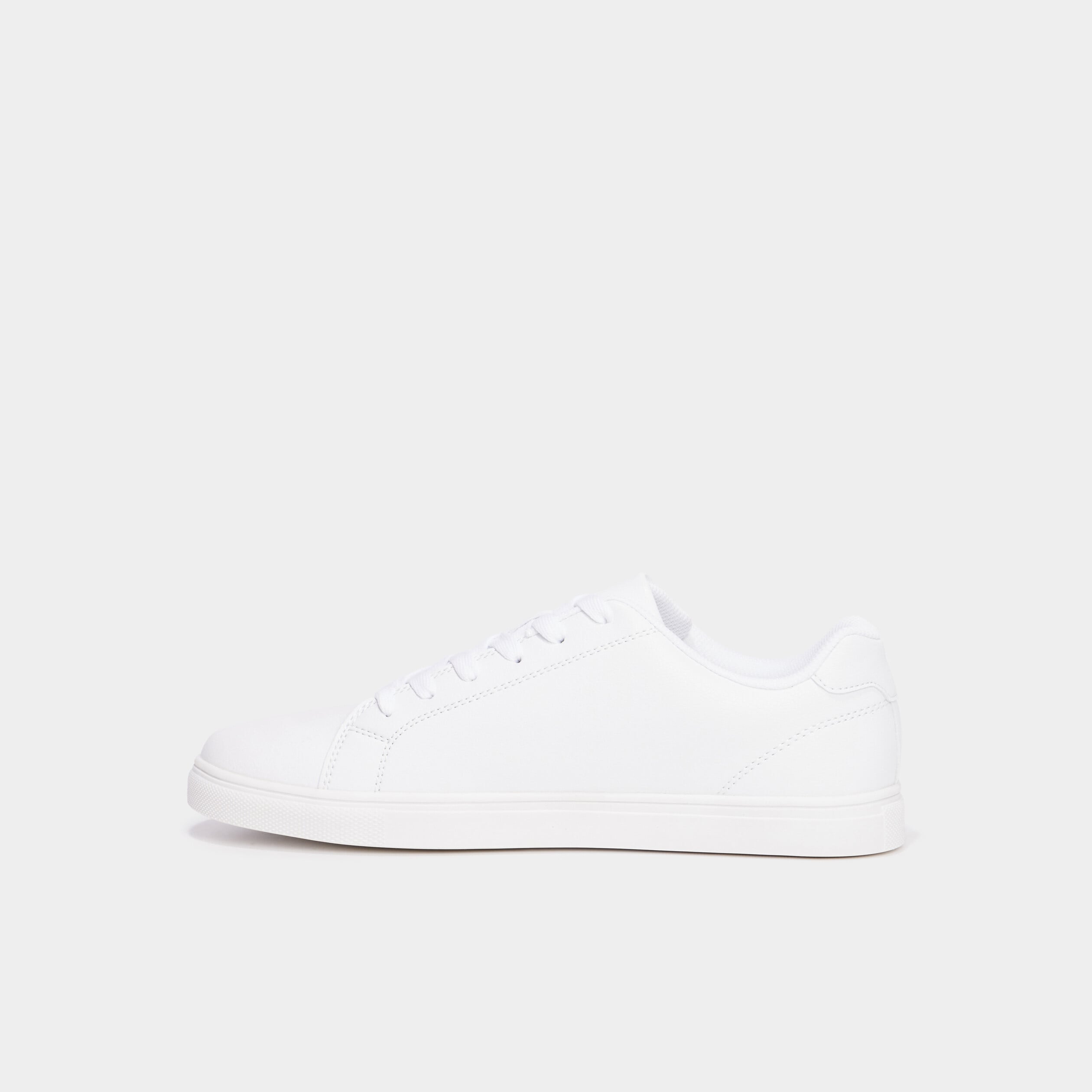 Baskets plates blanc homme
