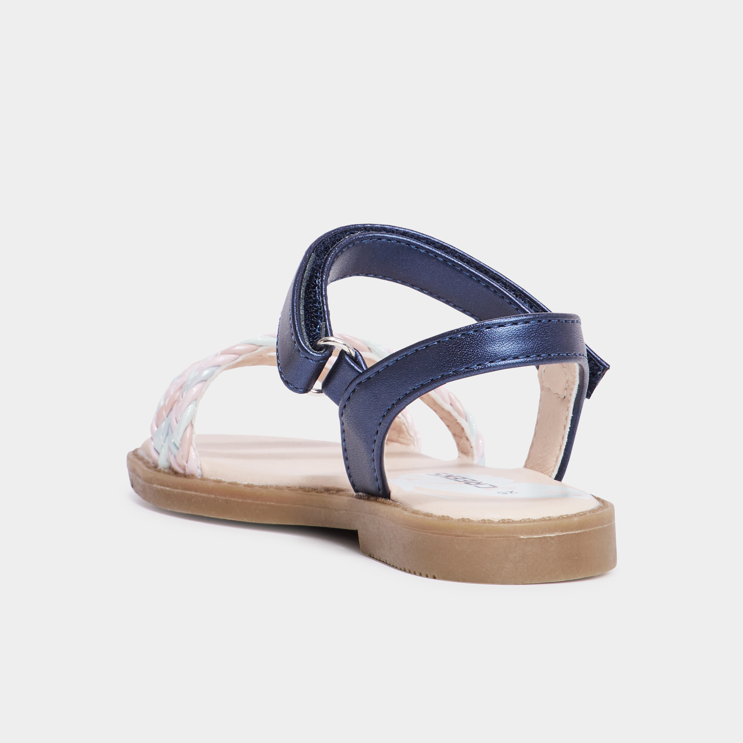 Sandales brides tress&eacute;es Creeks bleu fille
