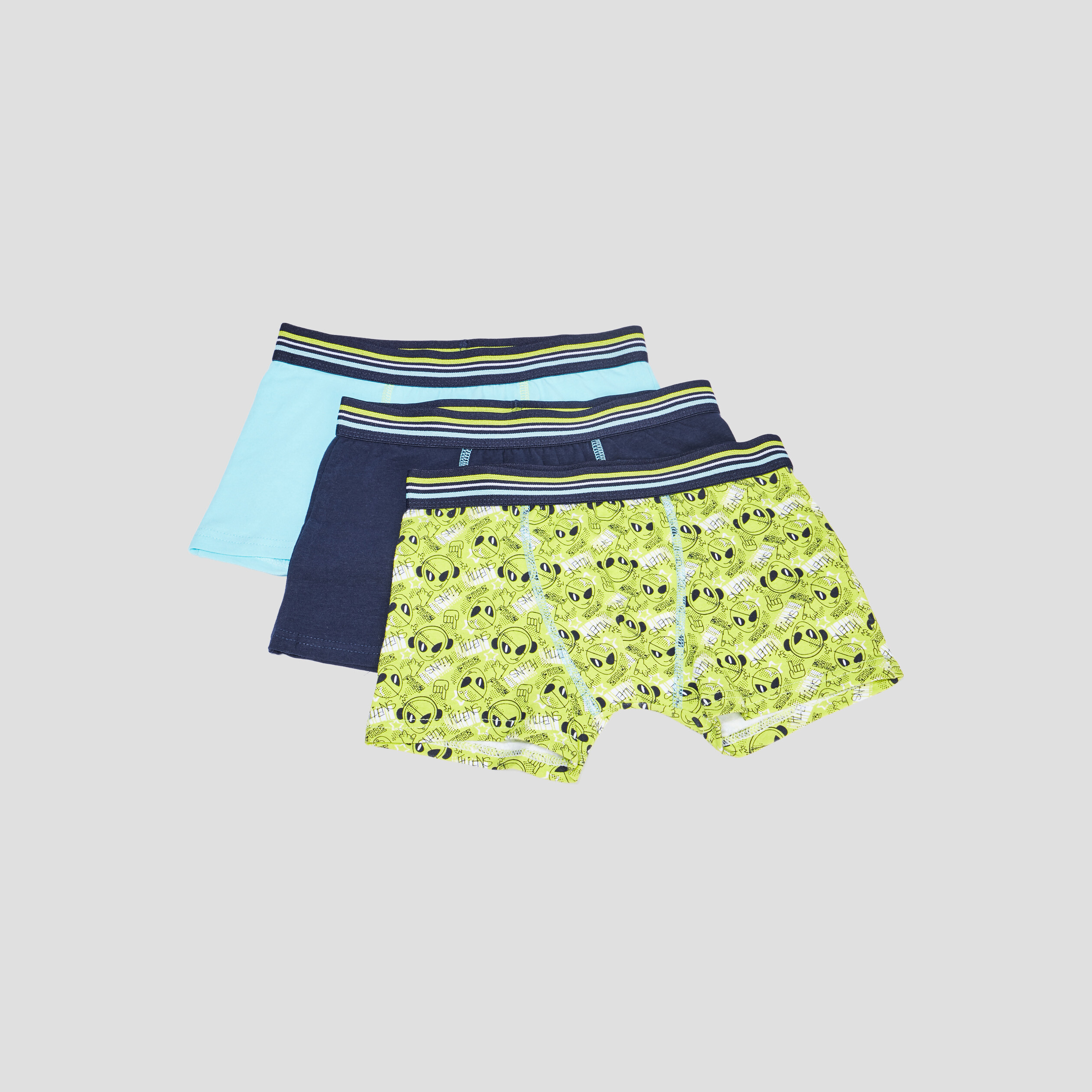 lot 3 boxers vert anis garcon Lot 3 boxers vert anis garçon