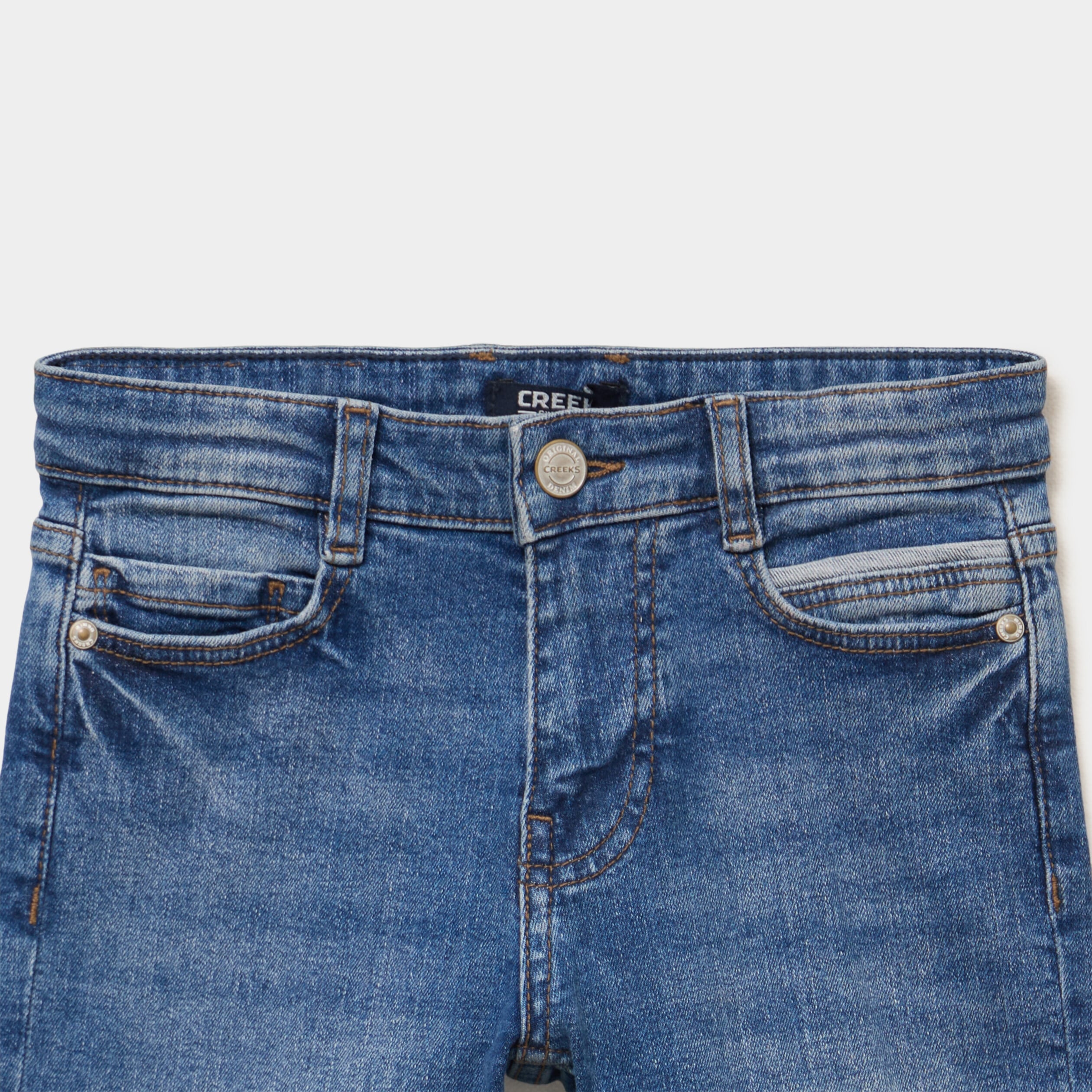Bermuda regular en jean denim stone gar&ccedil;on
