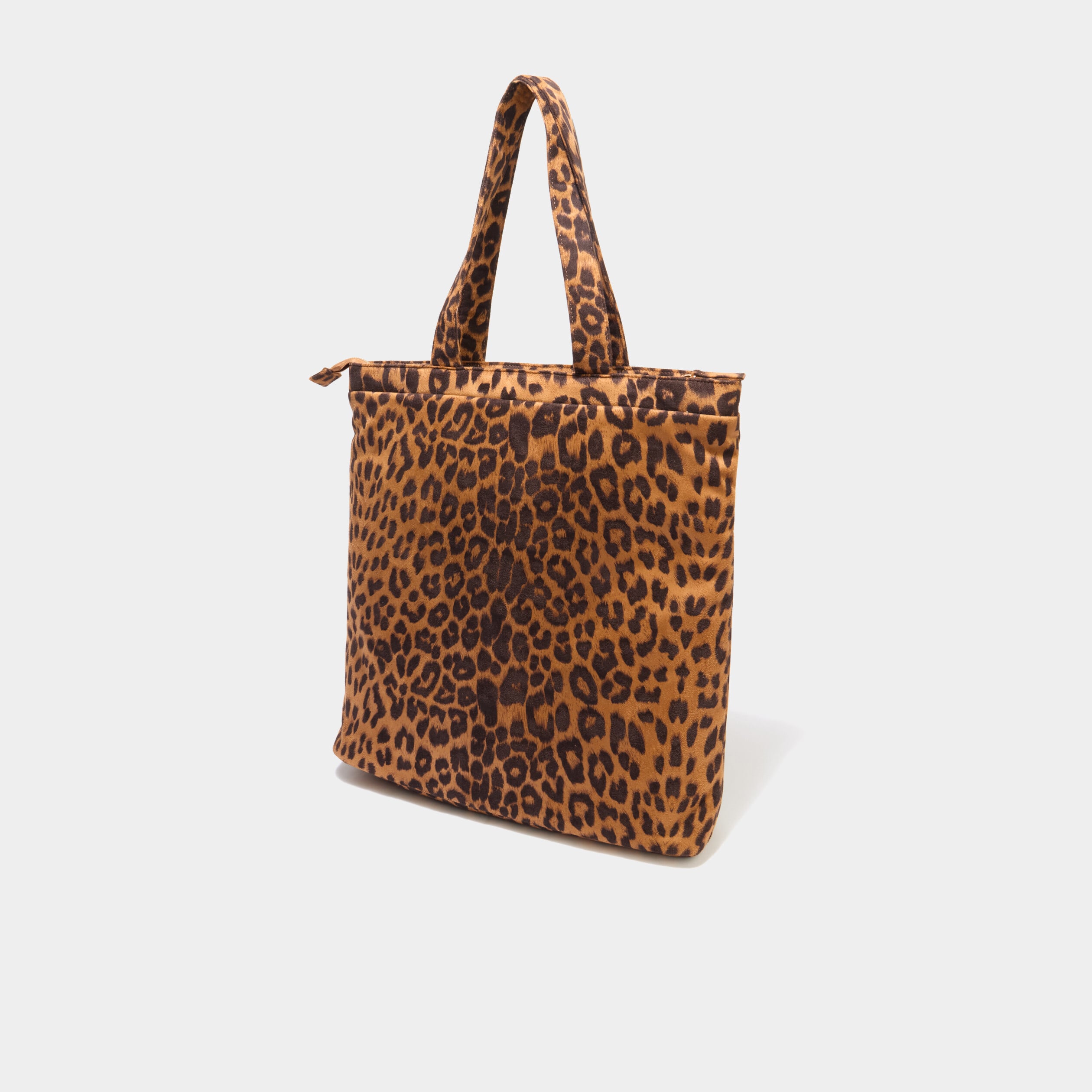 Sac tote bag zipp&eacute; sable femme