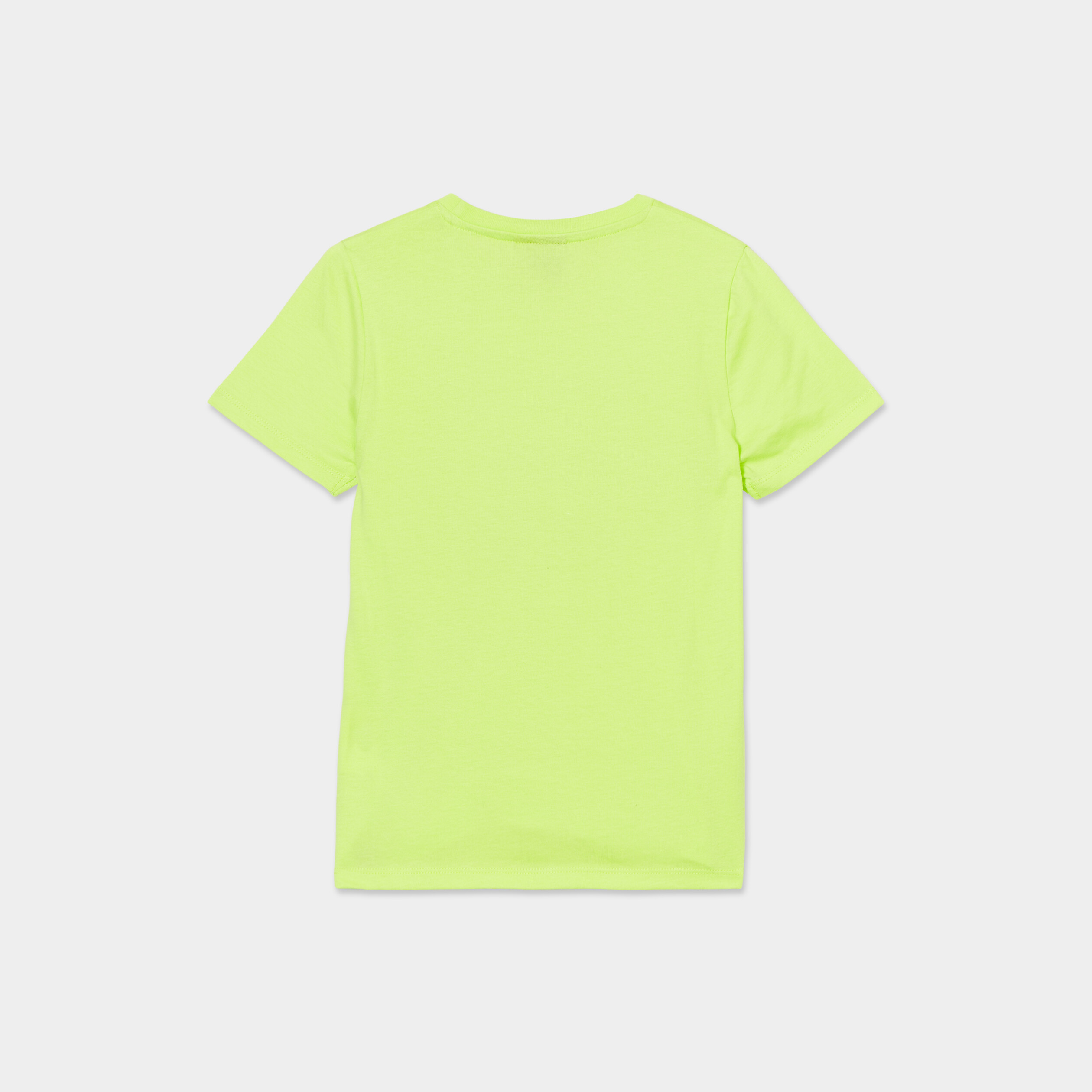 t shirt manches courtes coton among us vert fluo garcon T-shirt manches courtes coton Among Us vert fluo garçon
