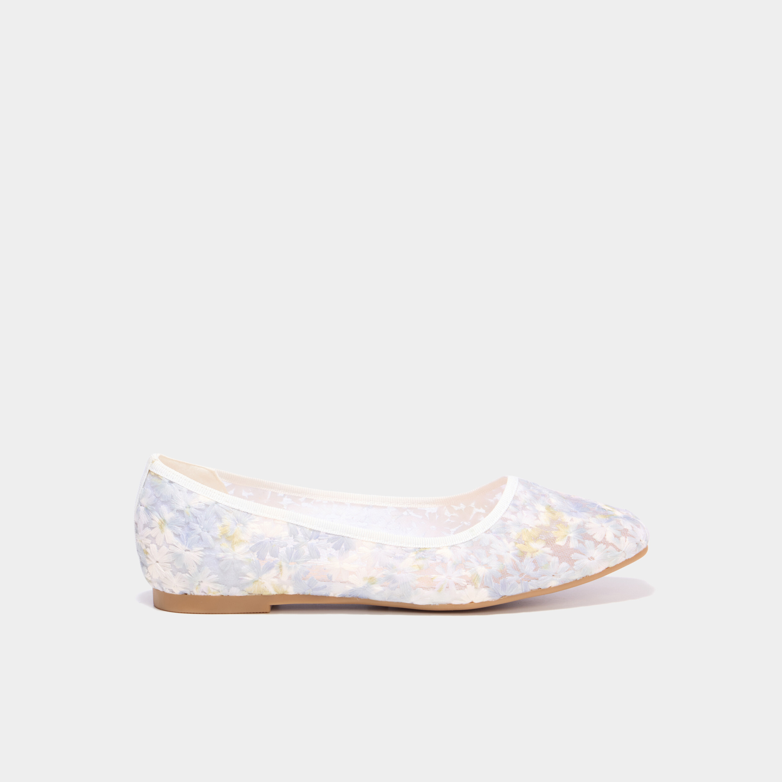 Ballerines brod&eacute;es multicolore femme