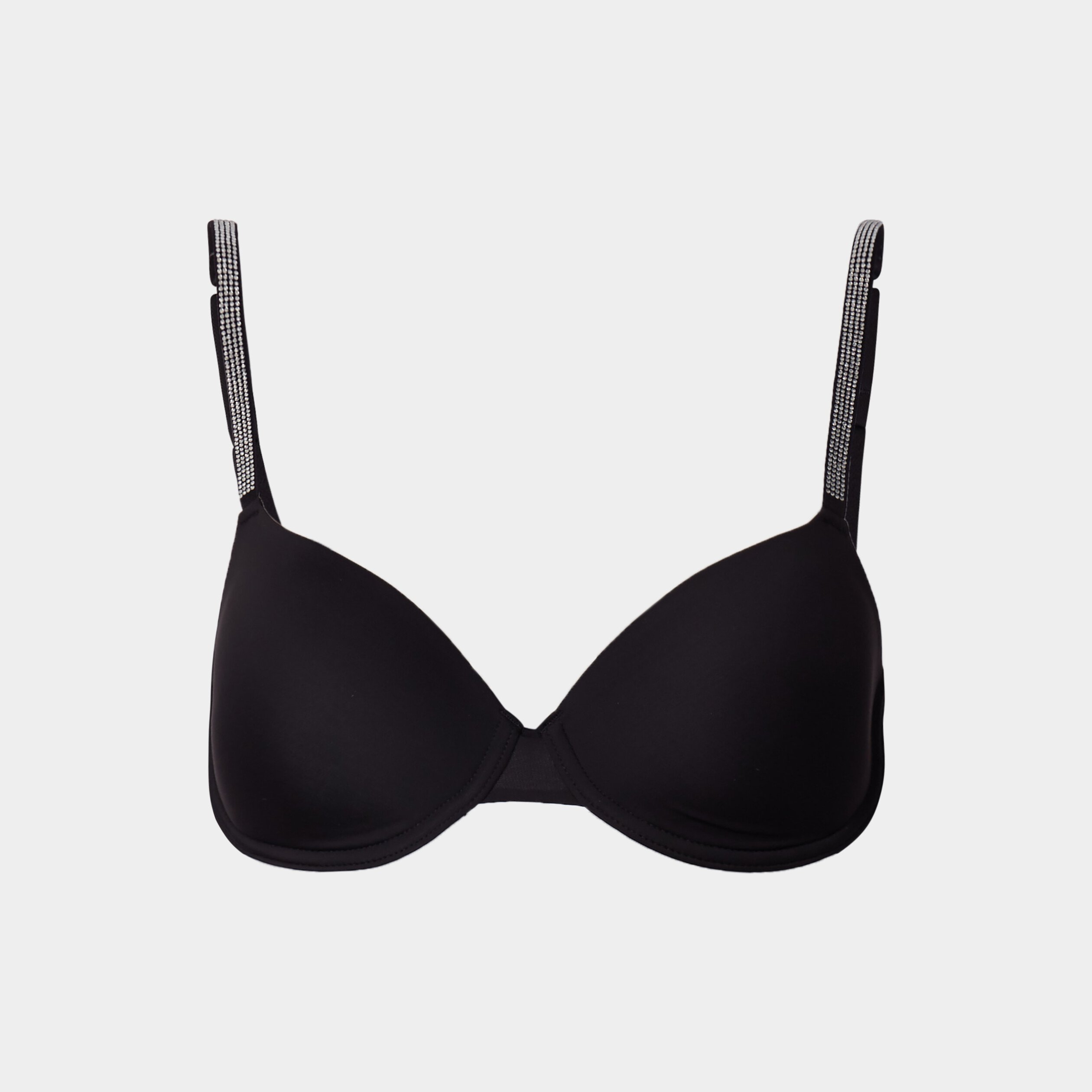 soutien gorge corbeille padde a strass noir femme Soutien-gorge corbeille paddé à strass noir femme