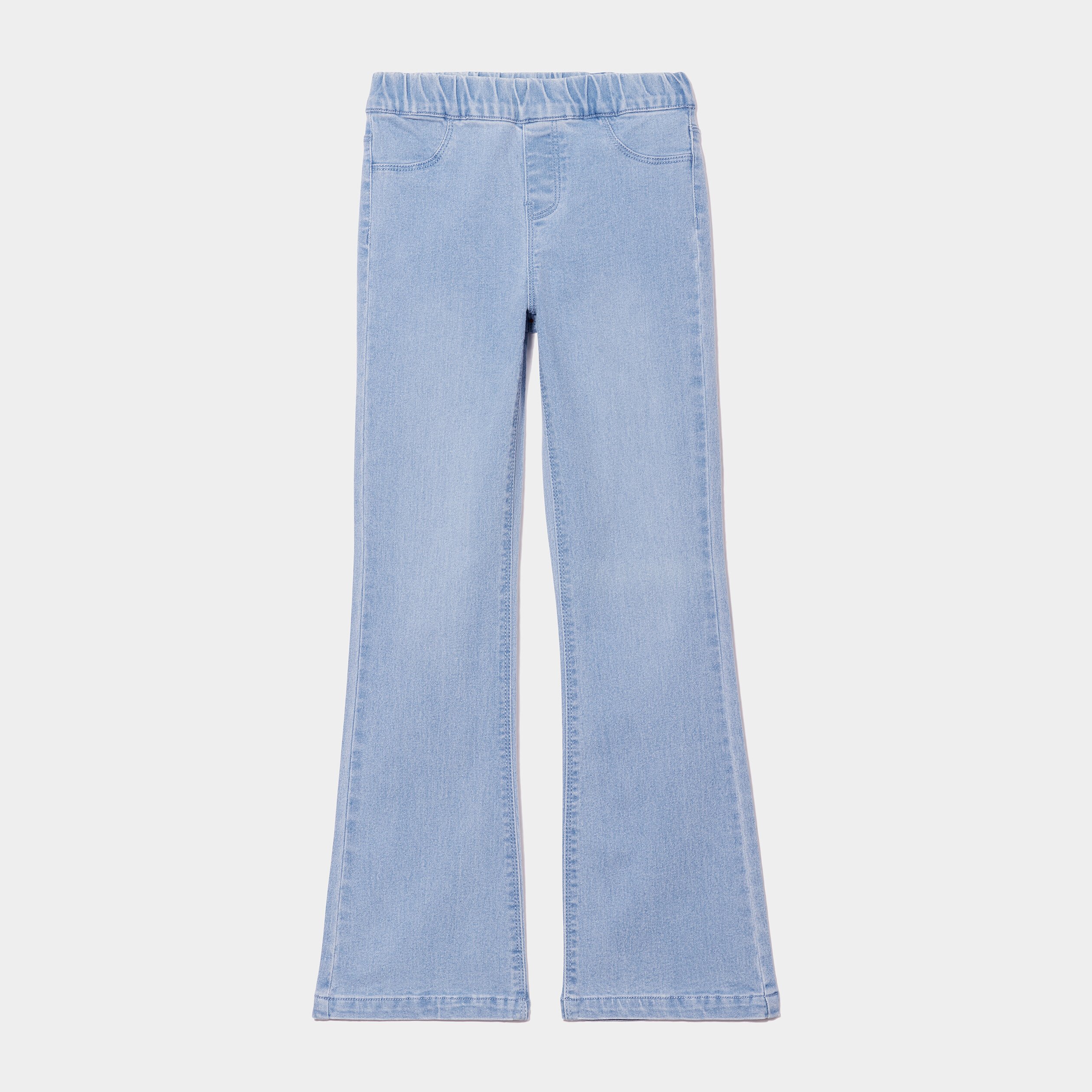 jegging flare taille elastiquee denim triple stone fille Jegging flare taille élastiquée denim triple stone fille