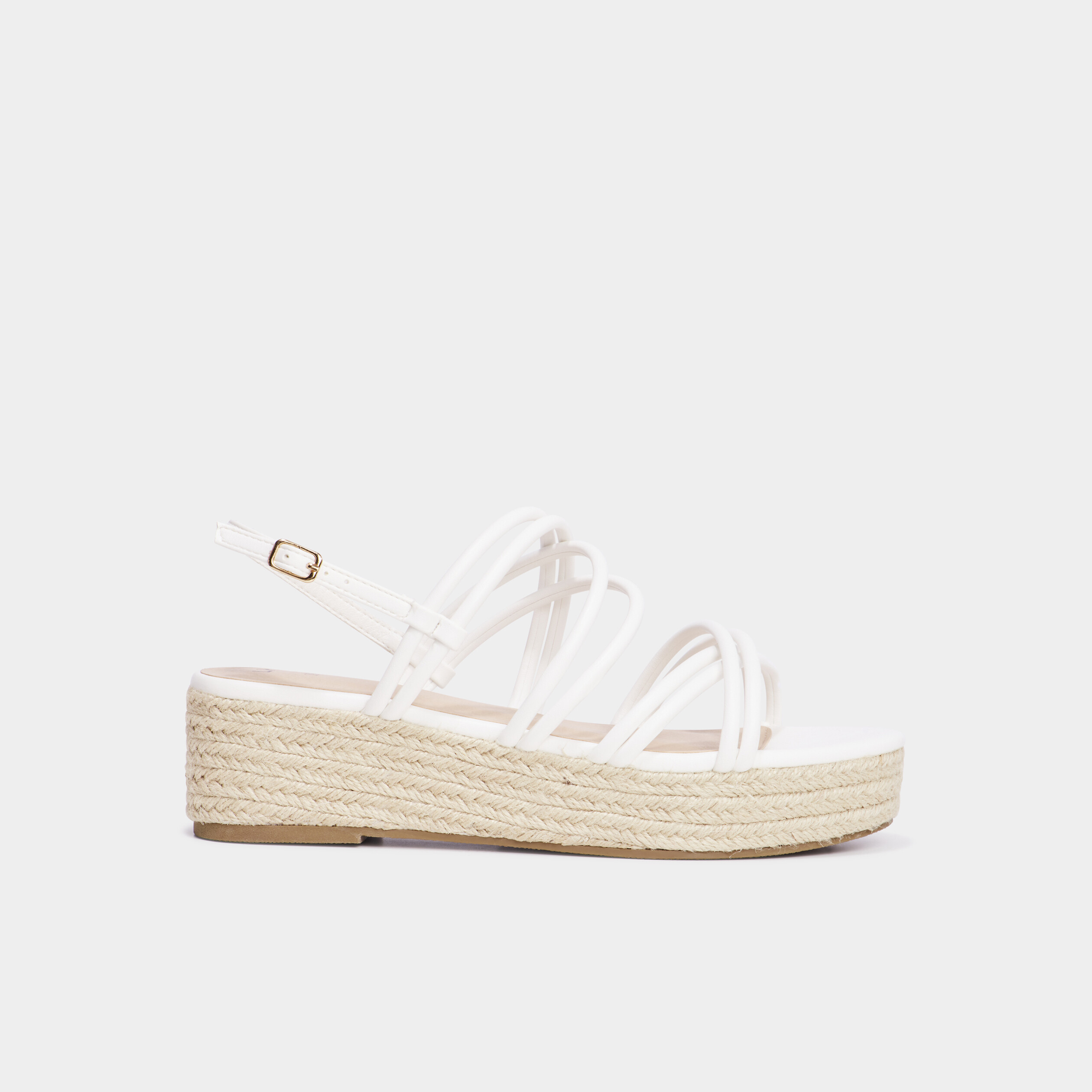 Bottines Compensées Zara, Tressées Noir Et Blanc, Bouts Ouverts, Pointure 38, Occasion TBE