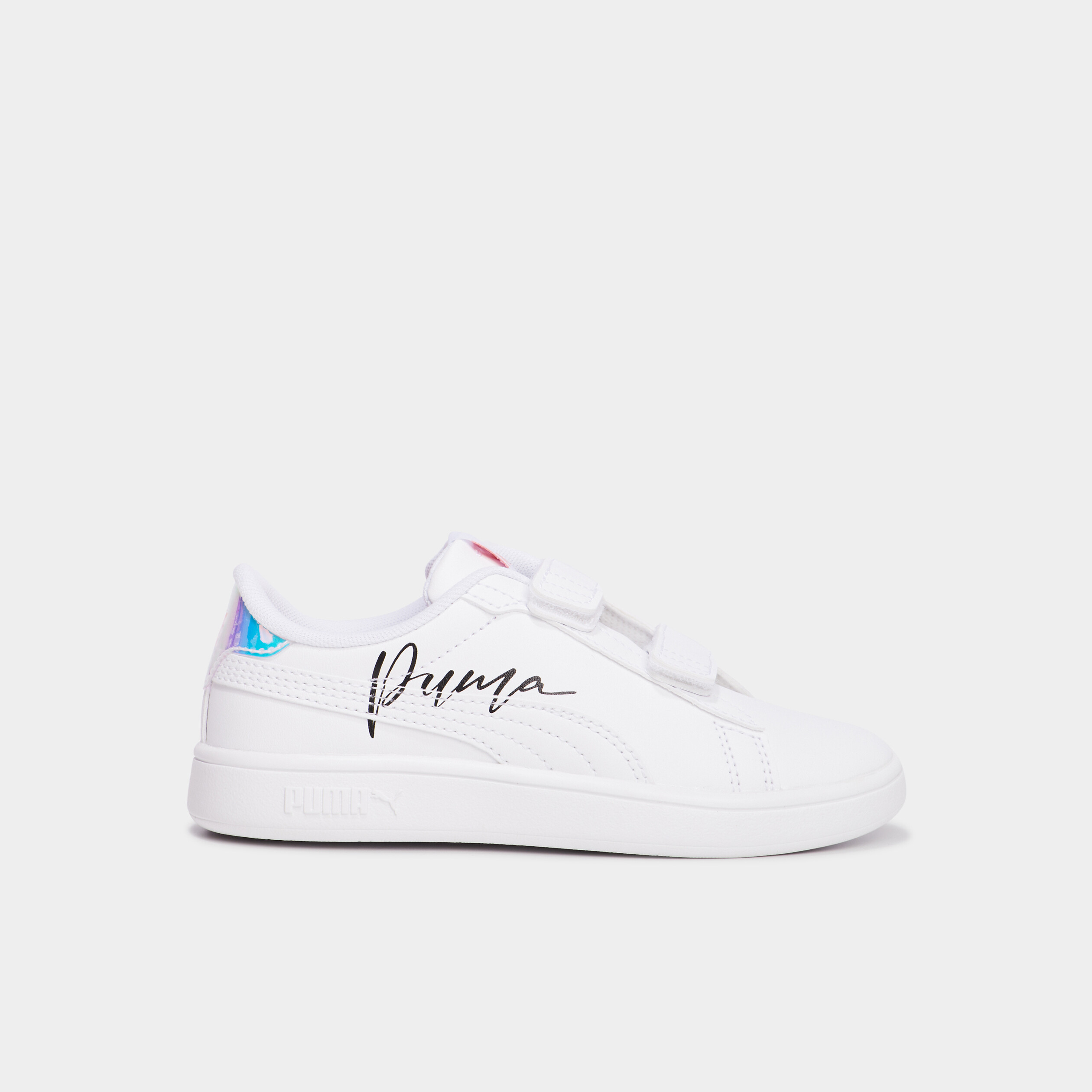 tennis basses puma smash crystal wings blanc fille Tennis basses Puma Smash Crystal Wings blanc fille