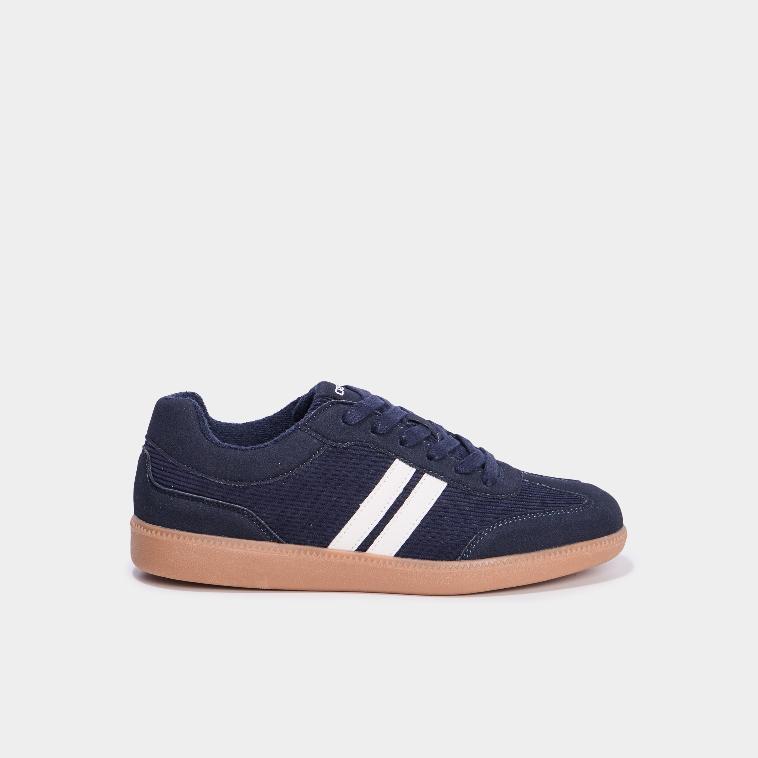 tennis basses plates a lacets bleu marine femme Tennis basses plates à lacets bleu marine femme