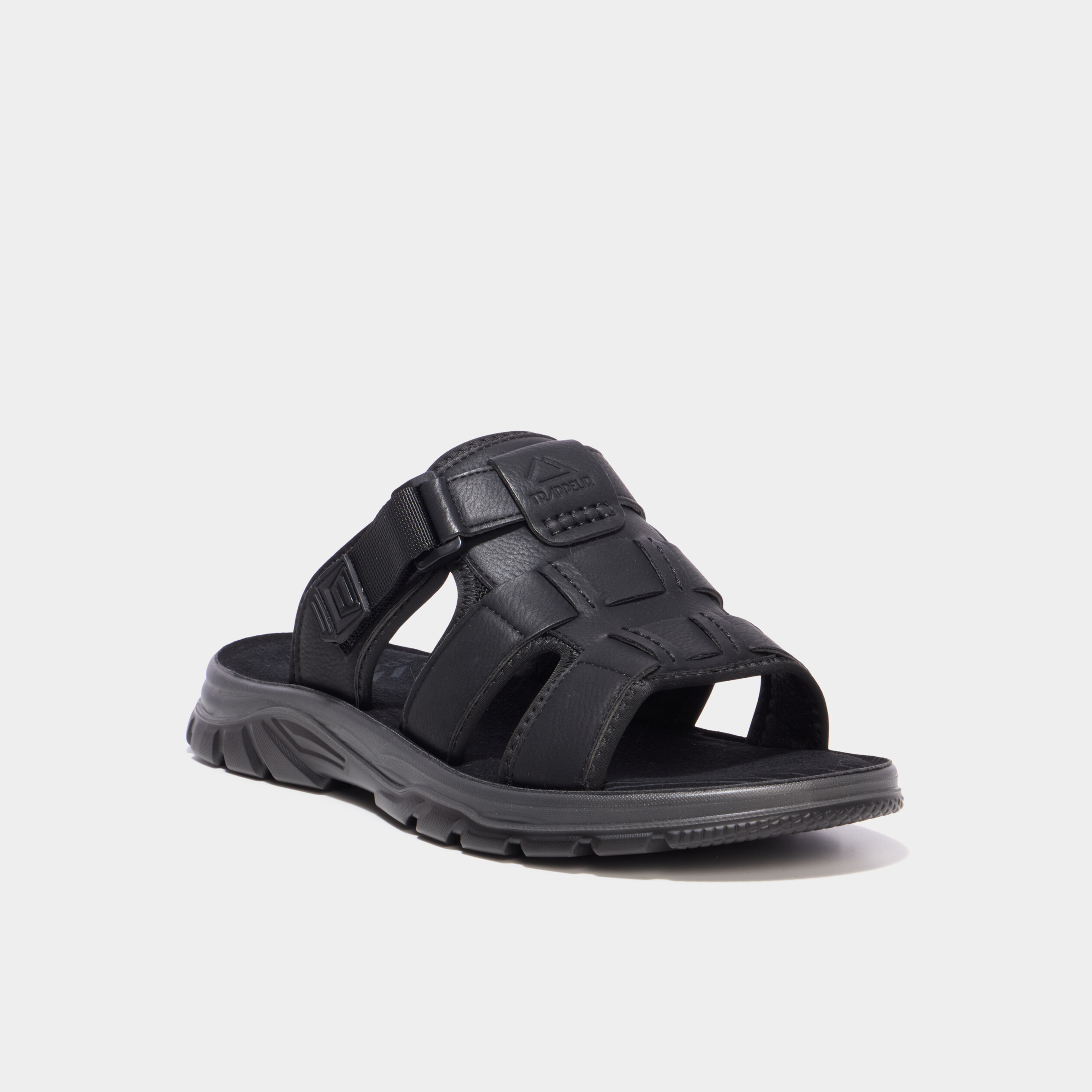 Mules &agrave; scratchs noir homme