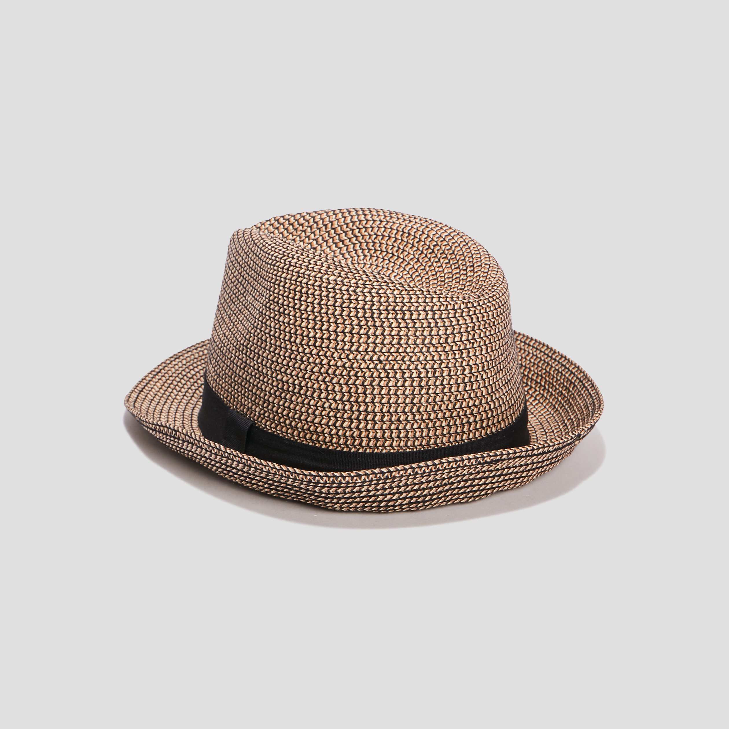 trilby tresse beige femme Trilby tressé beige femme