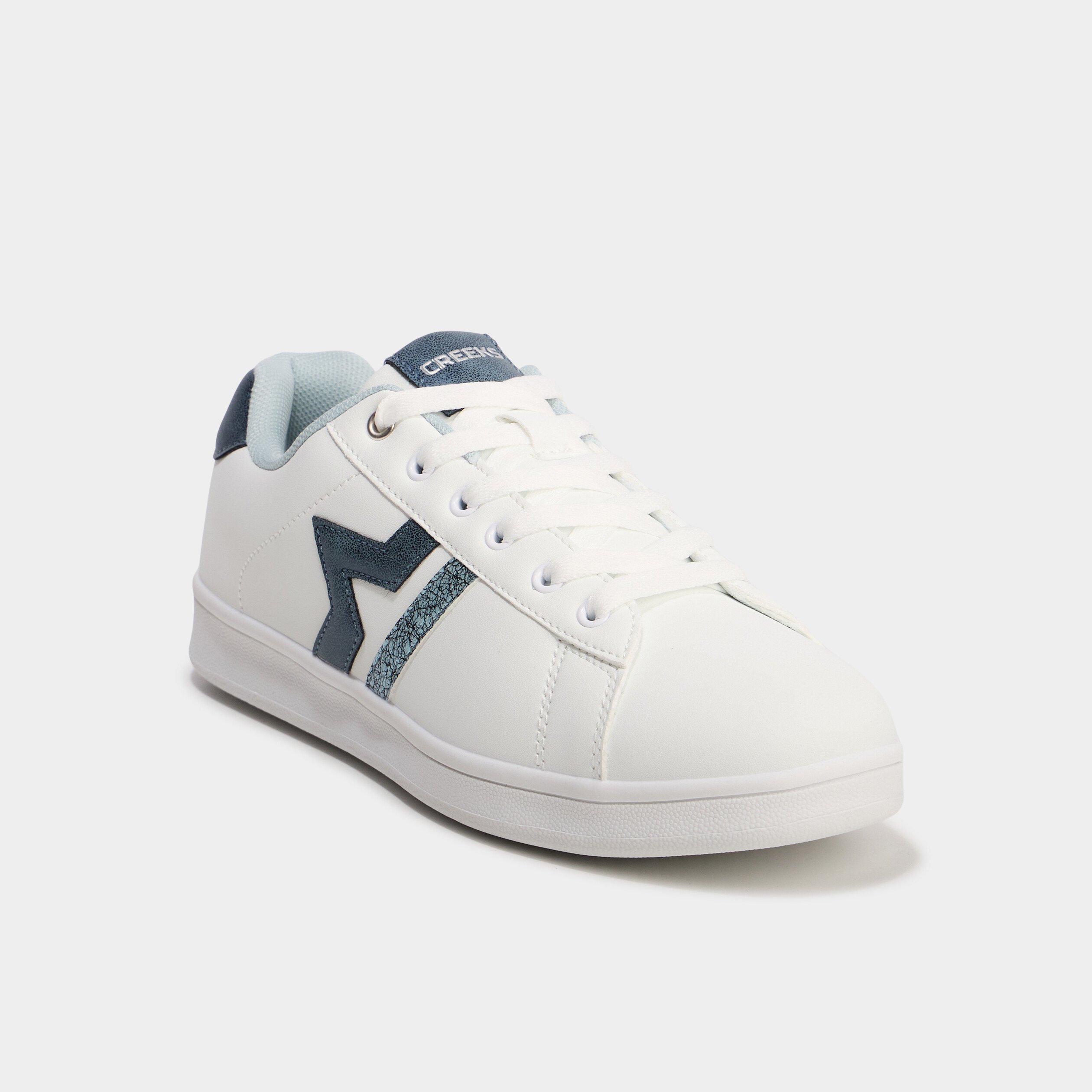 Tennis à lacets détails pailletés Creeks bleu marine femme