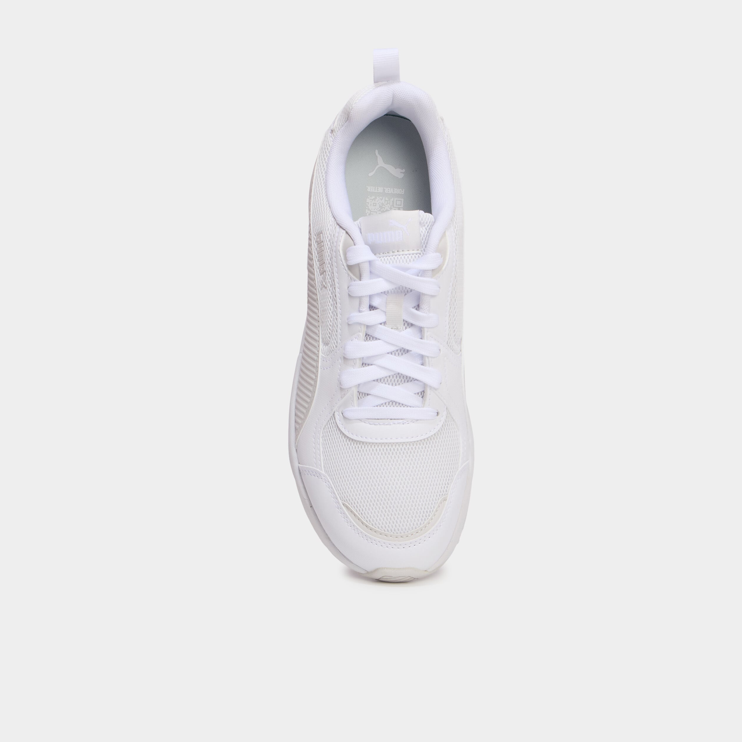 Baskets running &agrave; lacets Puma blanc homme