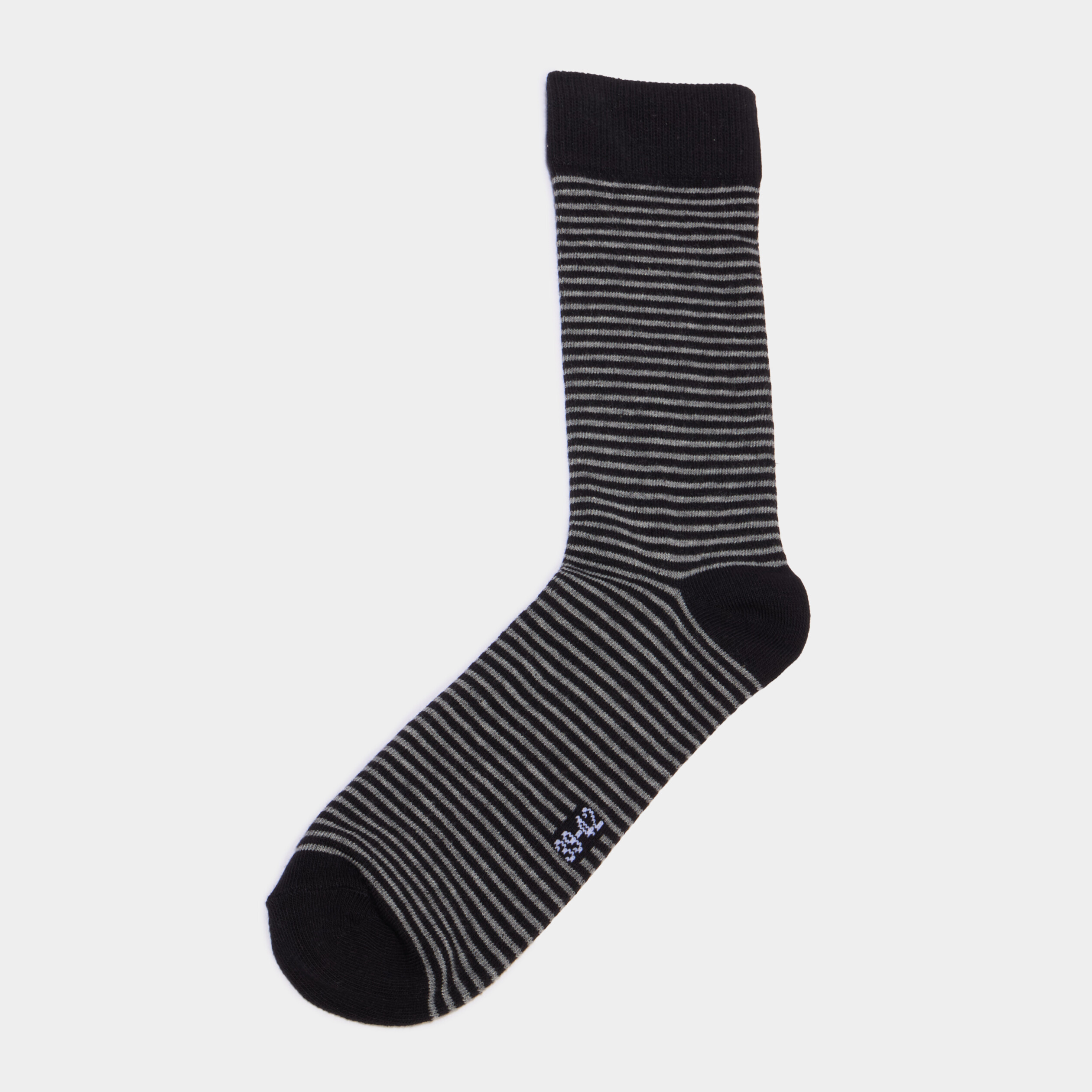 Lot 5 paires chaussettes m&eacute;lange coton noir homme