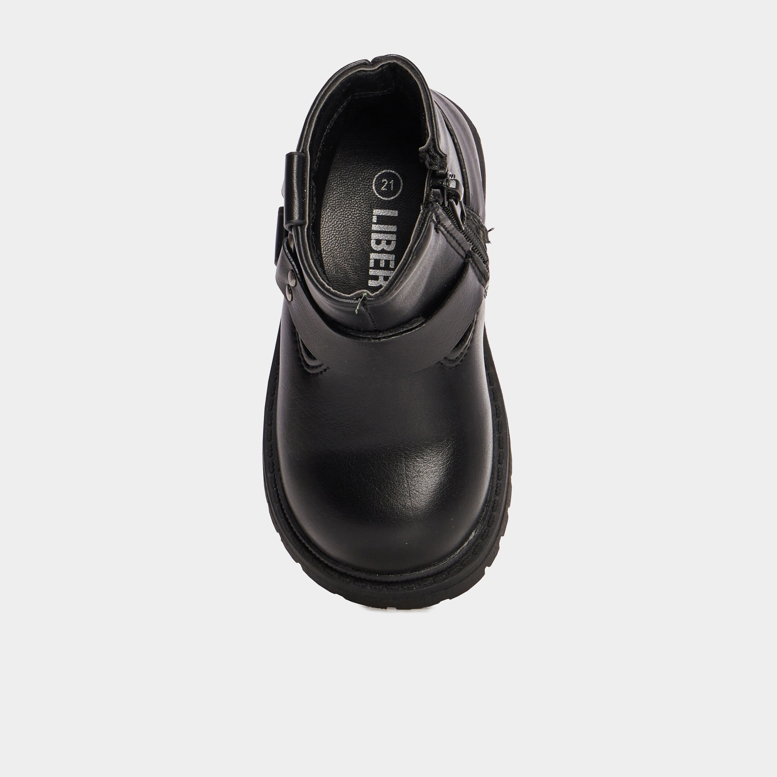 bottines crantees avec boucles liberto noir bebef Bottines crantées avec boucles Liberto noir bébé fille