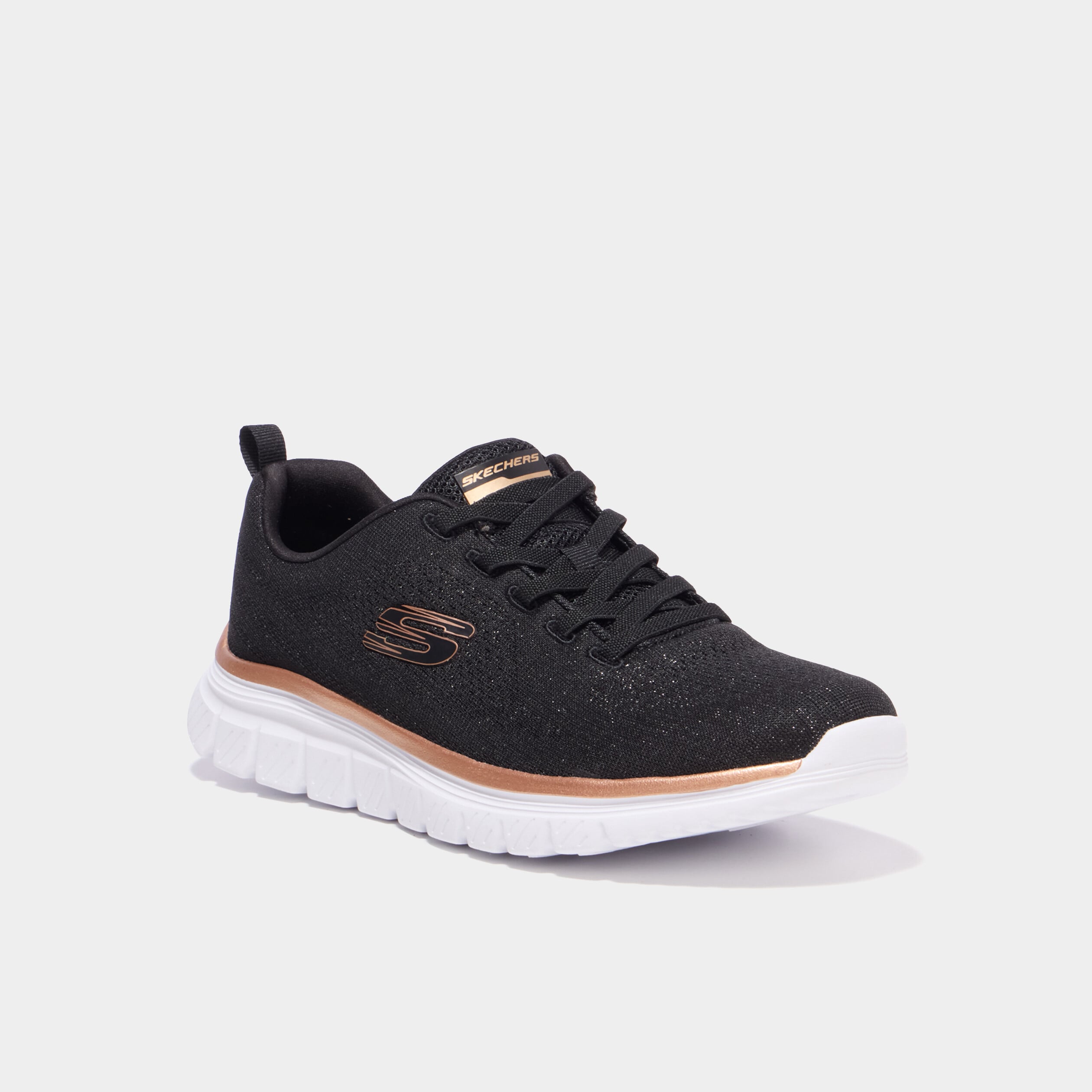 Baskets running Skechers Graceful noir femme