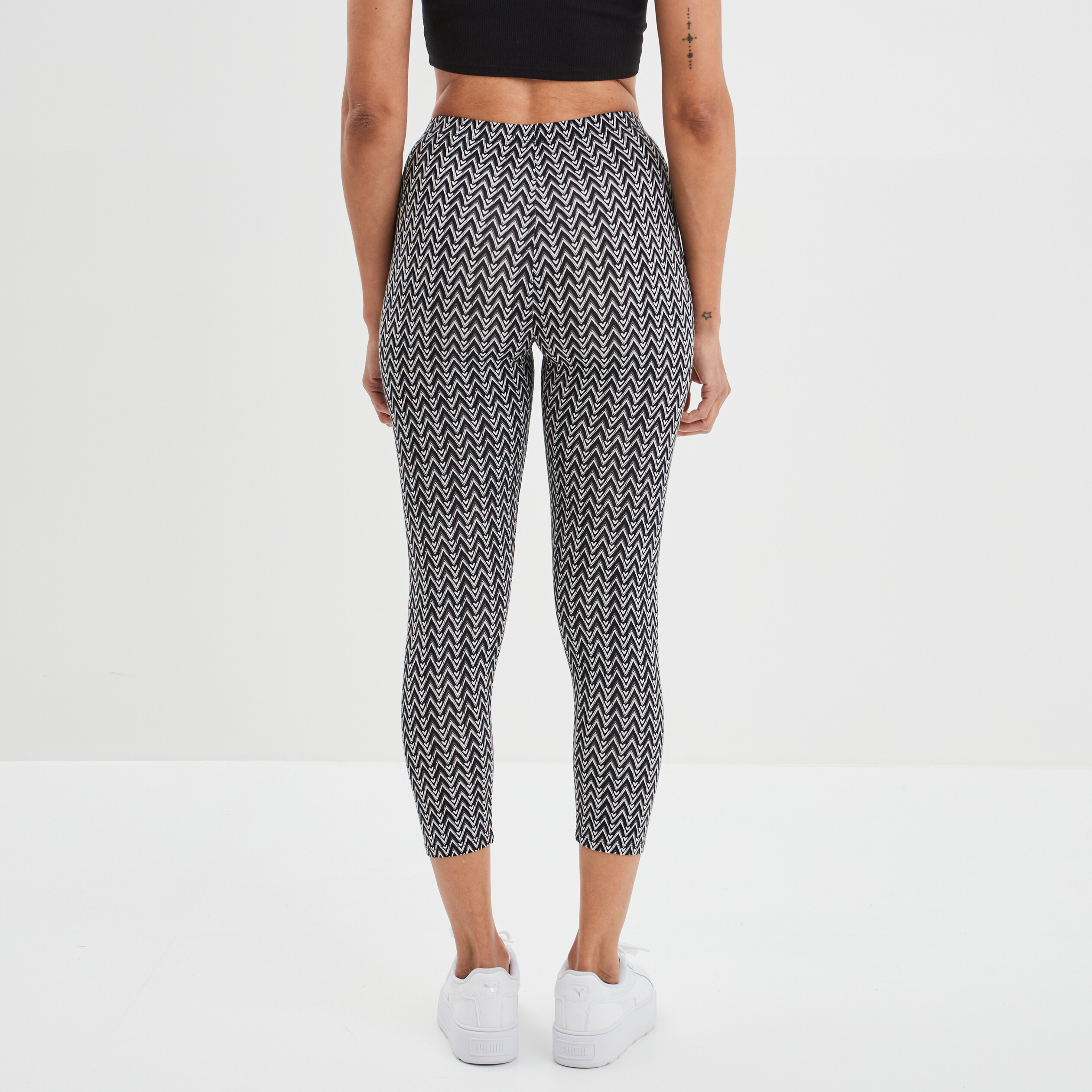legging elastique 78eme noir femme Legging élastiqué 7/8ème noir femme