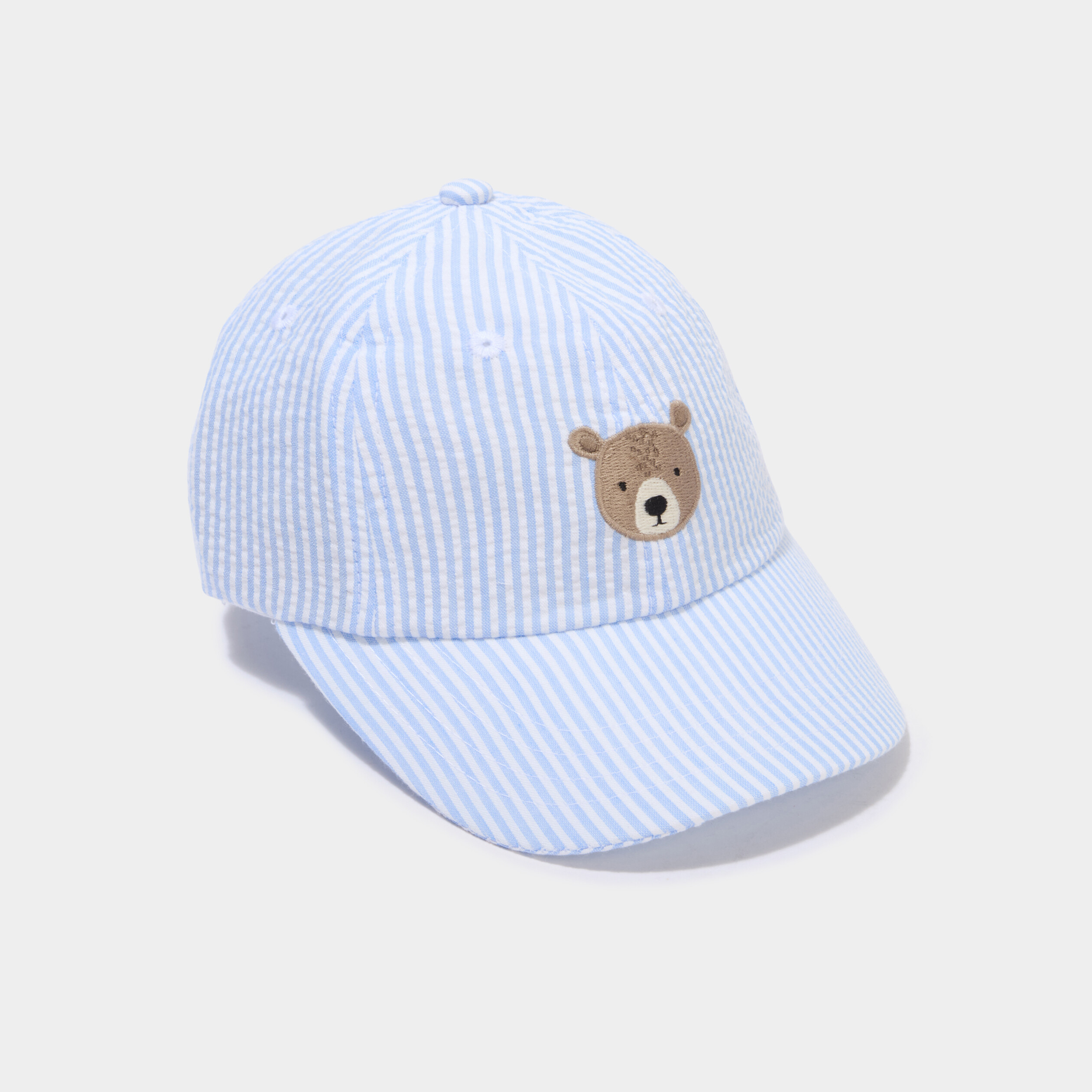 Casquette coton bleu ciel b&eacute;b&eacute; gar&ccedil;on