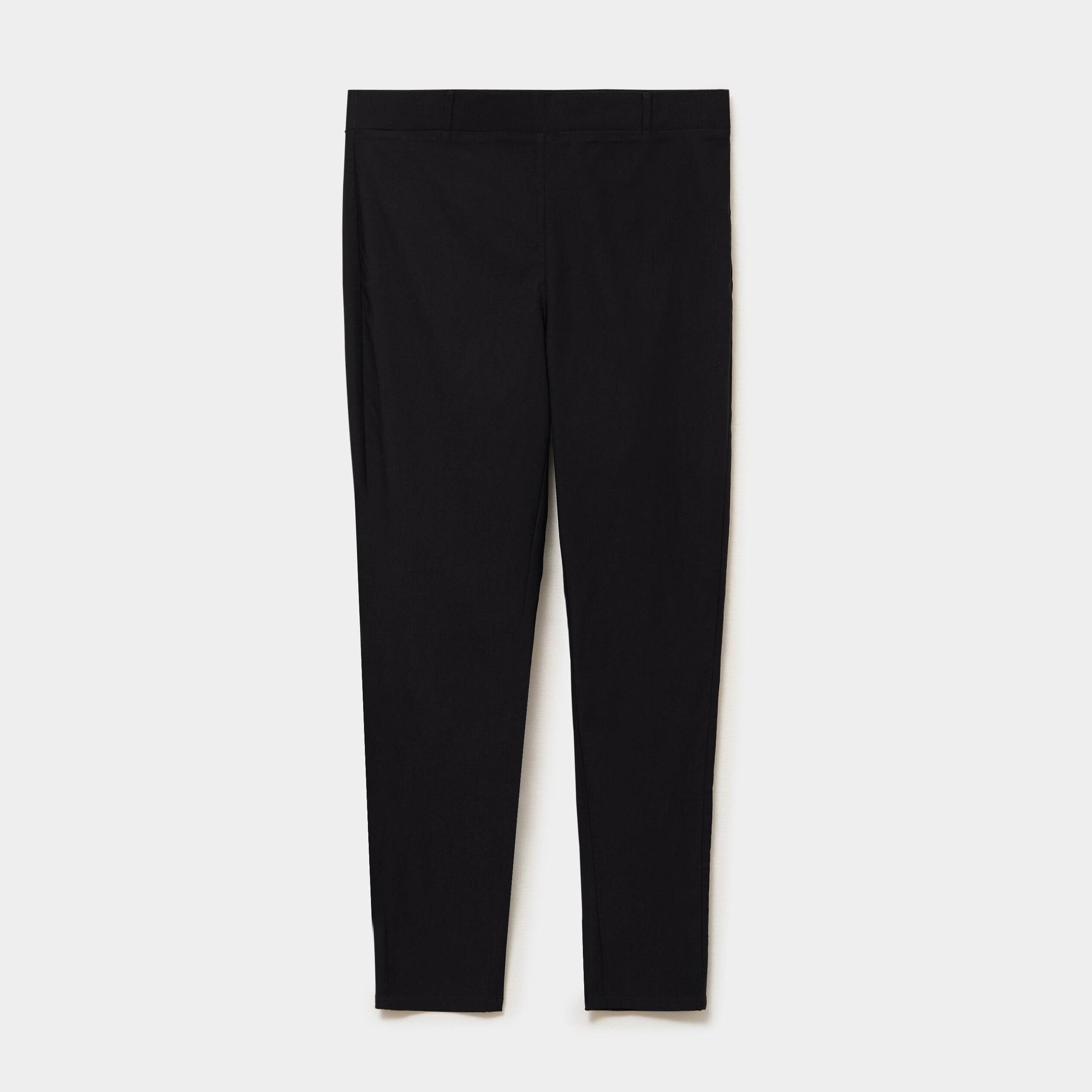 Pantalon slim &agrave; taille &eacute;lastiqu&eacute;e noir femme grande taille