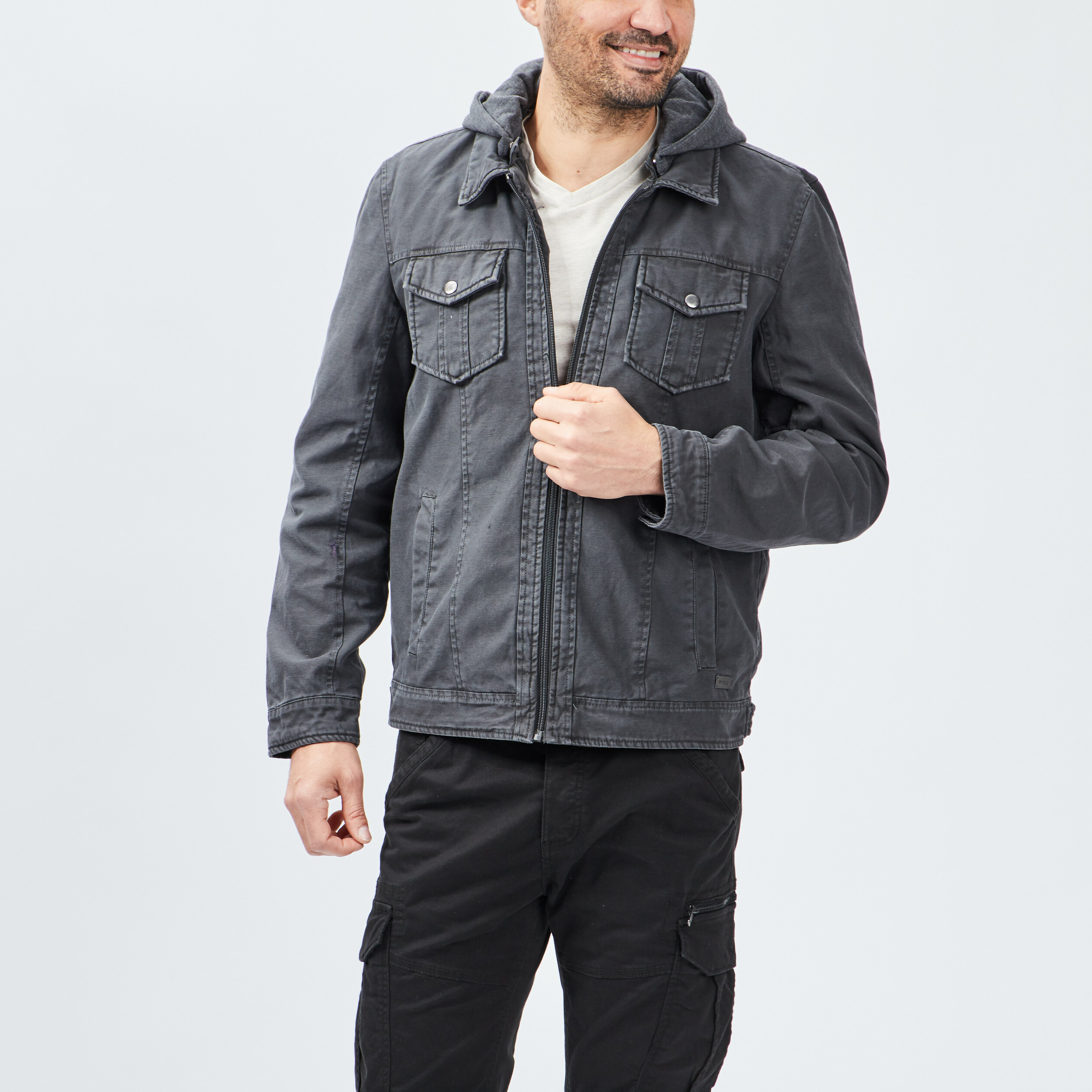 Veste Coupe-vent Homme PRO gris foncé