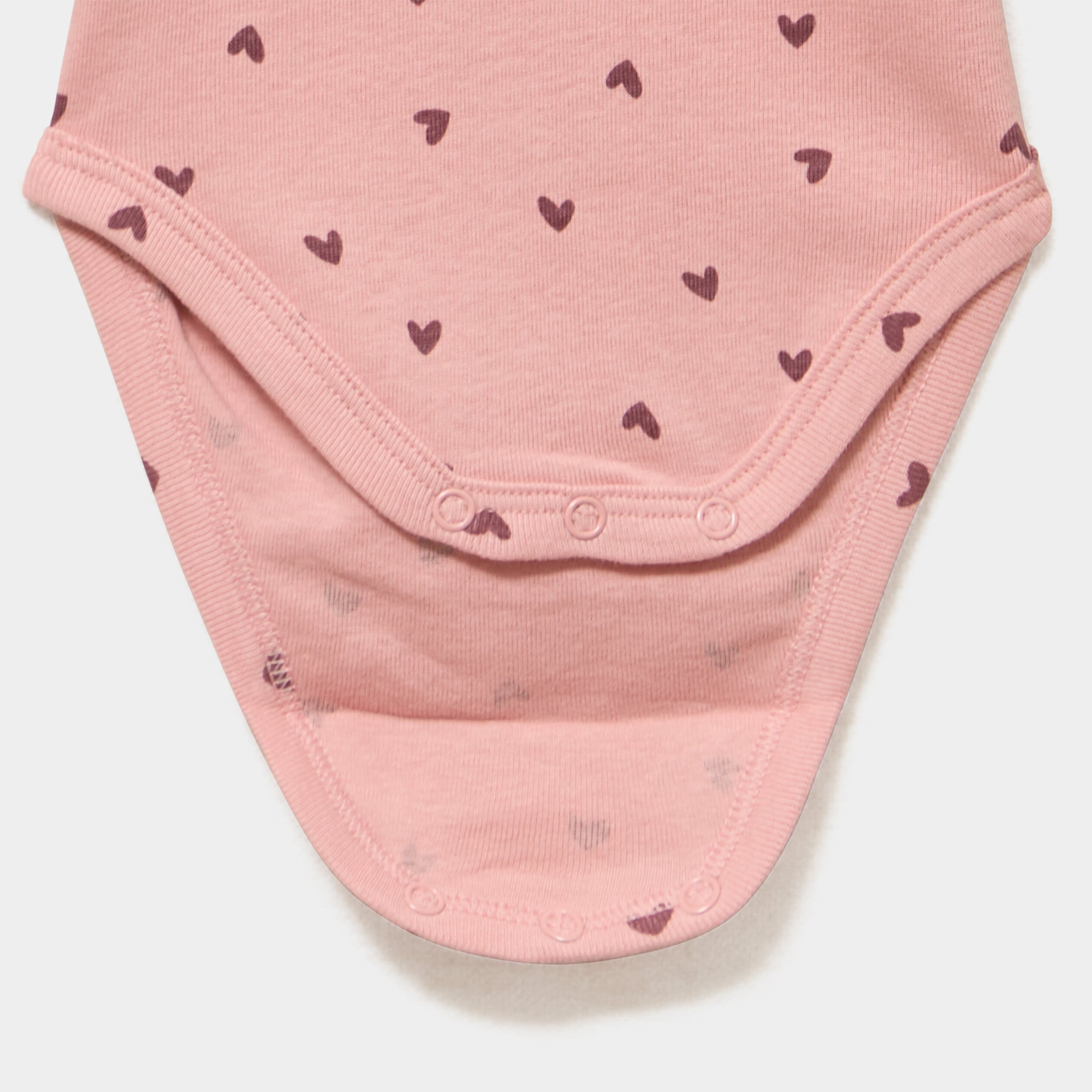 Lot 3 bodies coton manches longues rose poudr&eacute;e b&eacute;b&eacute;