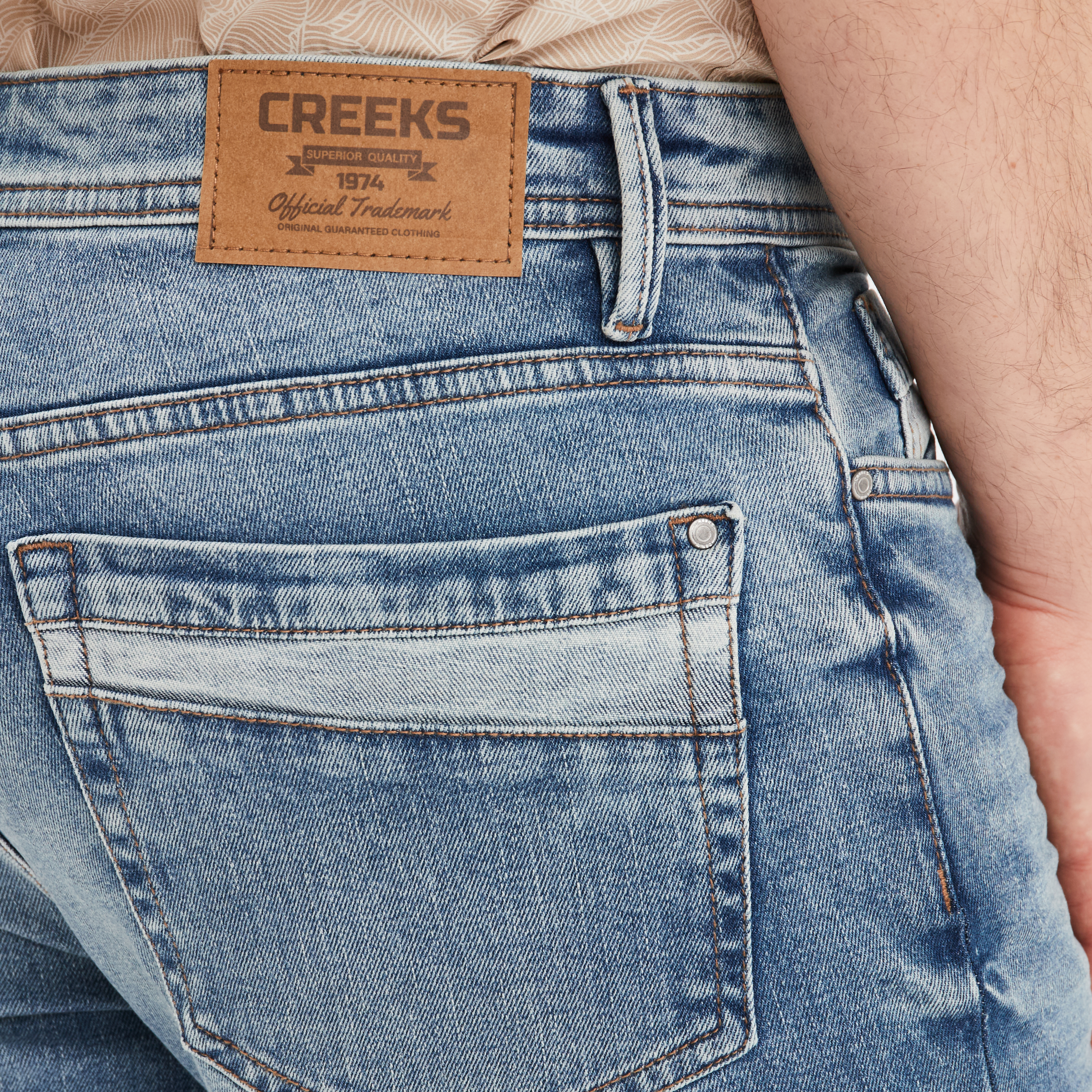 Bermuda short en jean regular denim double stone homme