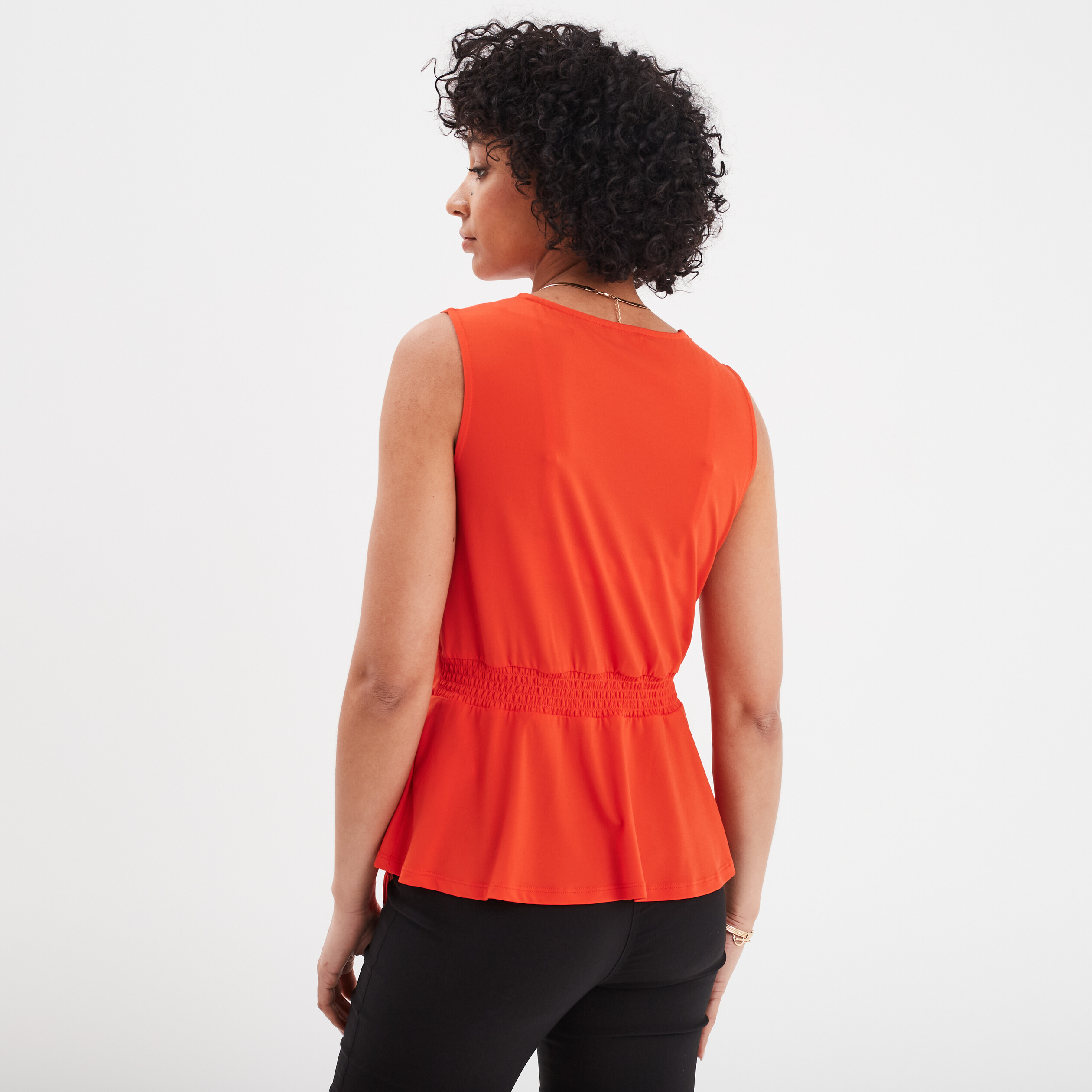 debardeur cache coeur boucle mosquitos orange femme Débardeur cache-coeur boucle Mosquitos orange femme
