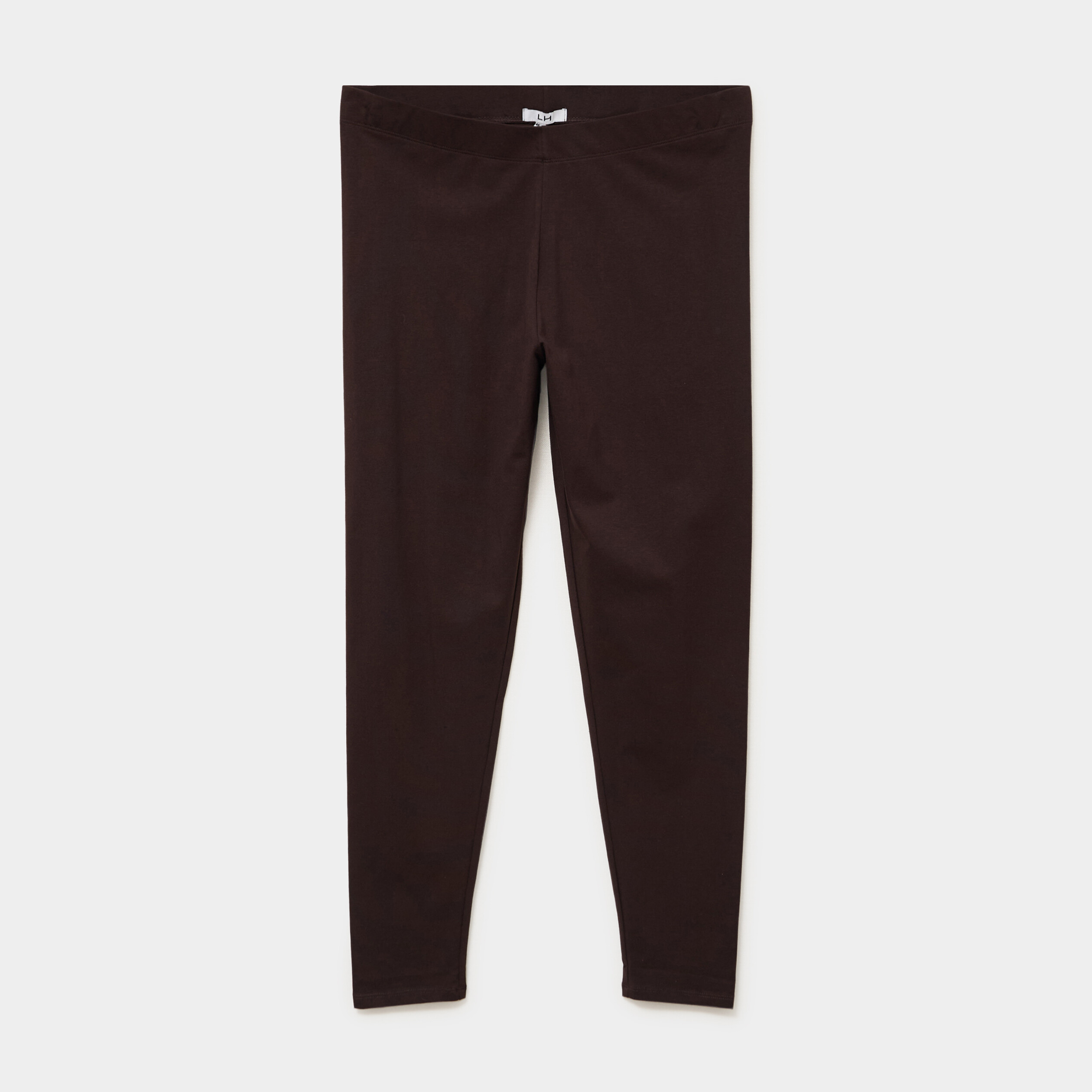 Legging avec taille &eacute;lastiqu&eacute;e marron fonc&eacute; femme grande taille