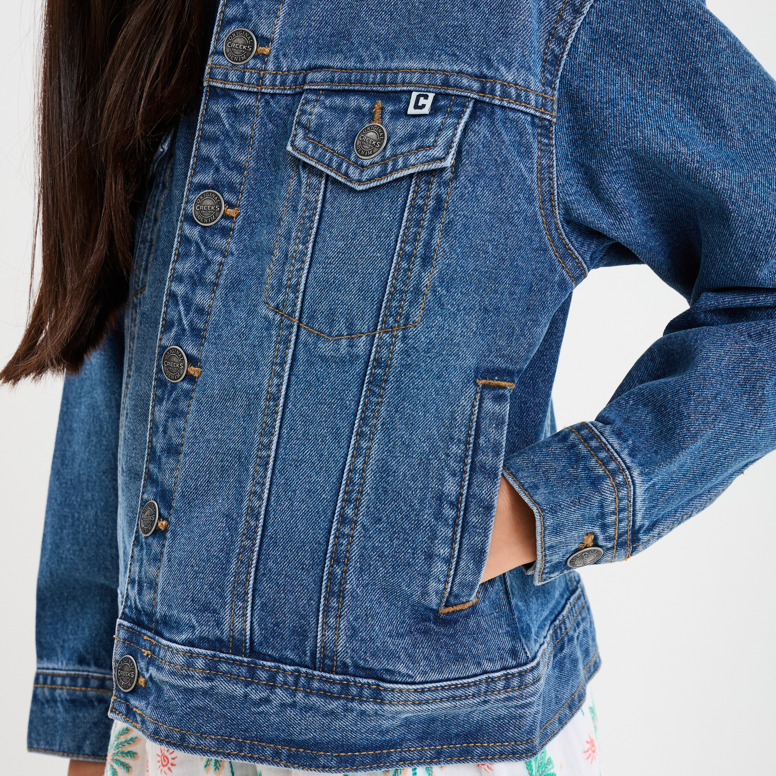 blouson en jean coton denim stone garcon Blouson en jean coton denim stone garçon