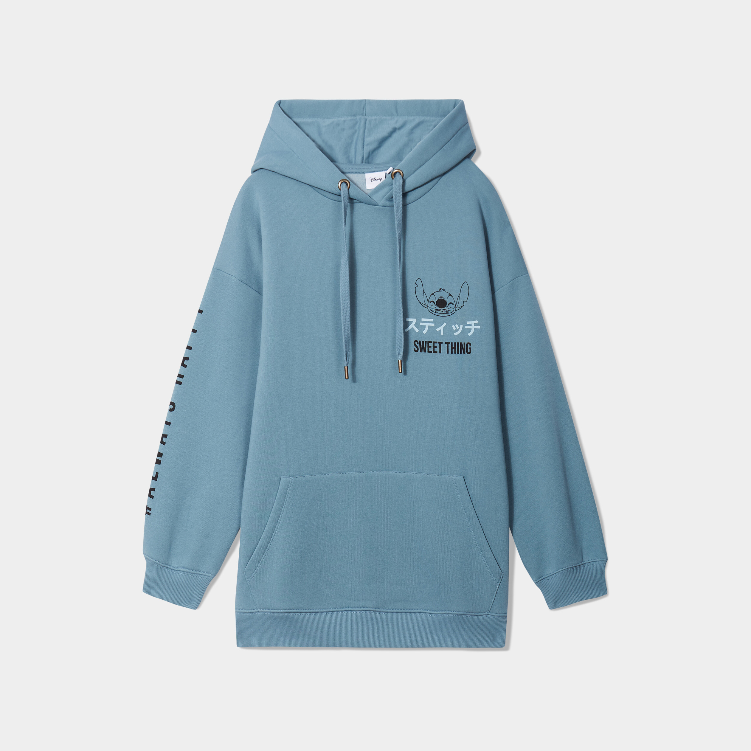 Sweat à capuche hoodie oversize Stitch bleu femme