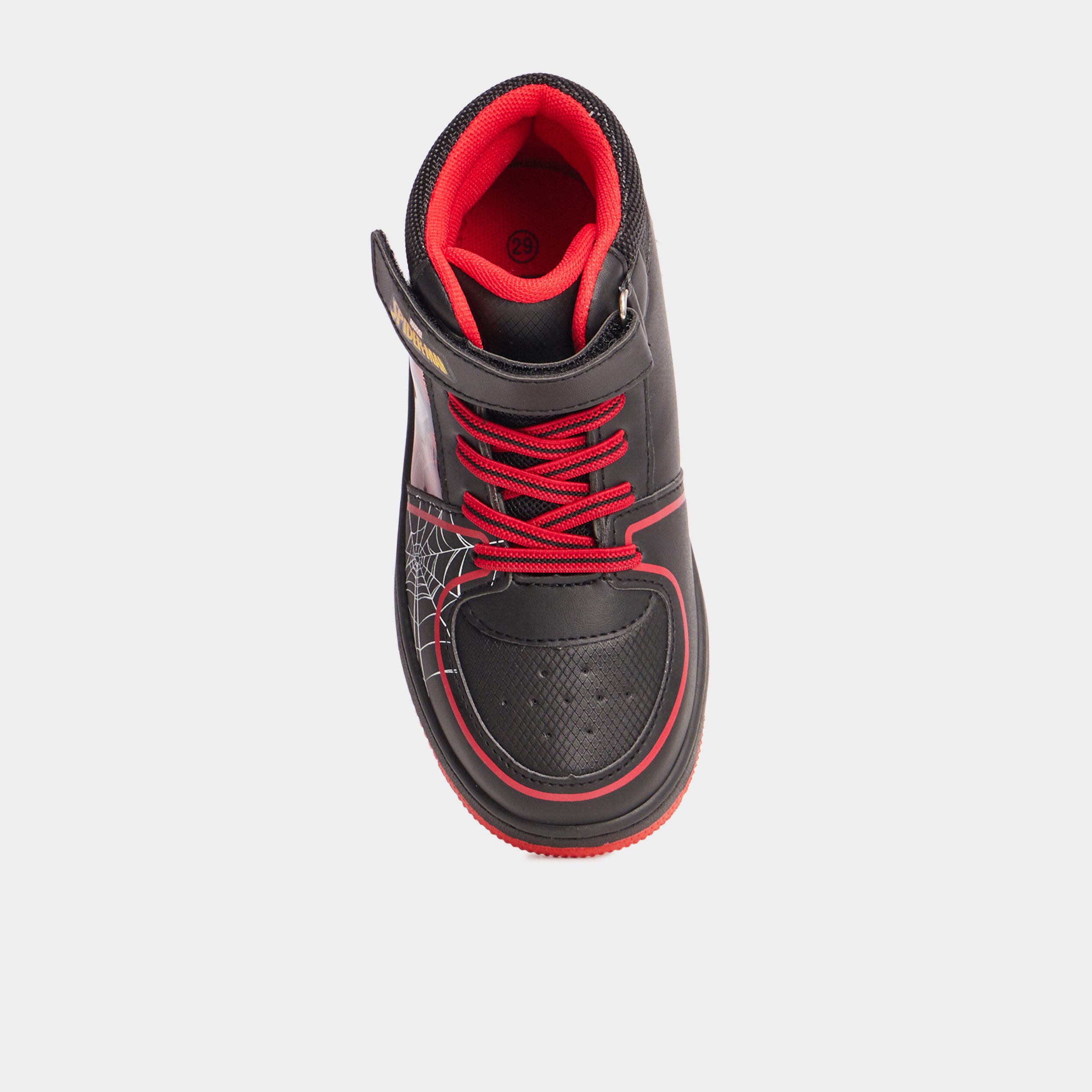 baskets montantes lumineuses spider man noir garcon Baskets montantes lumineuses Spider-Man noir garçon