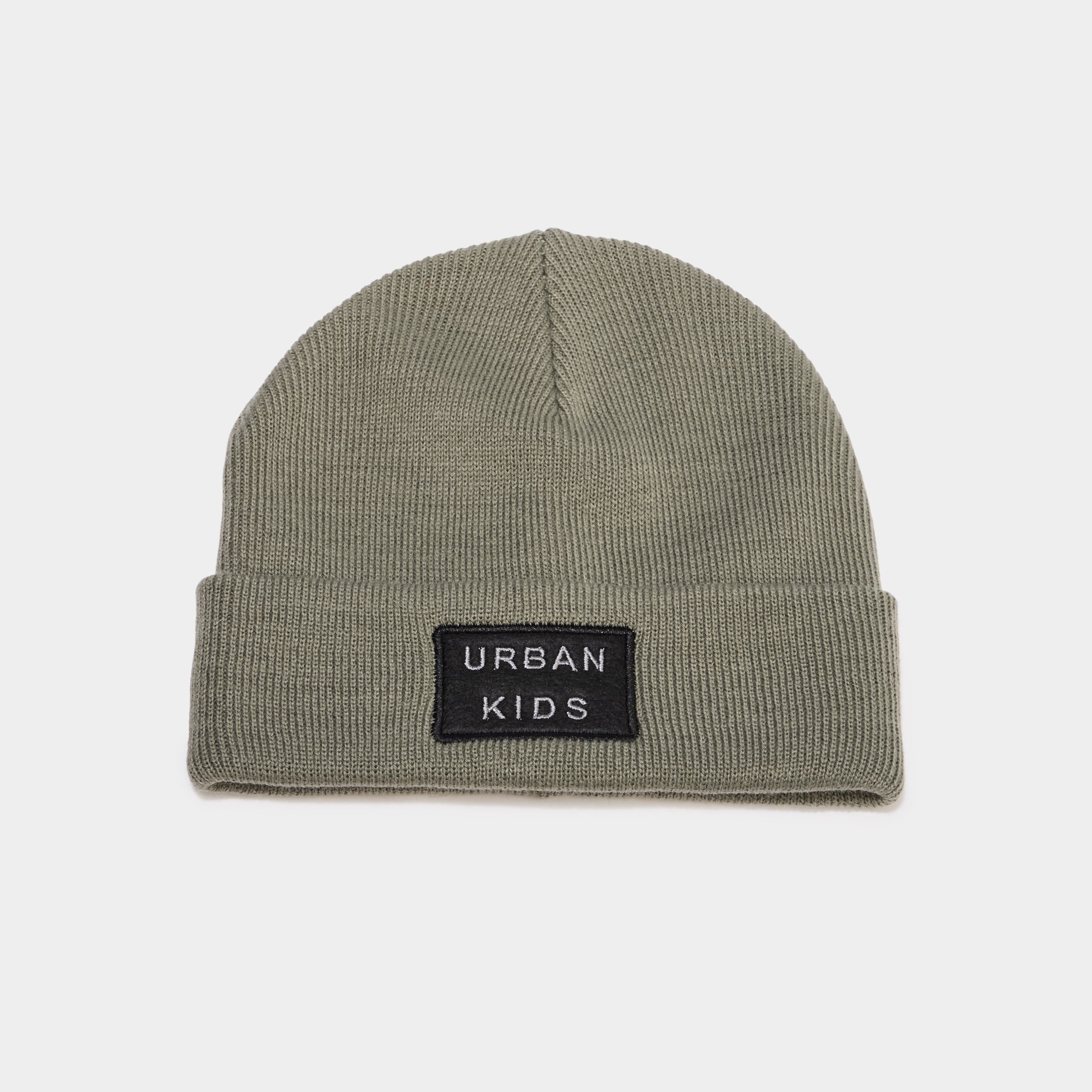Bonnet avec patch vert kaki gar&ccedil;on