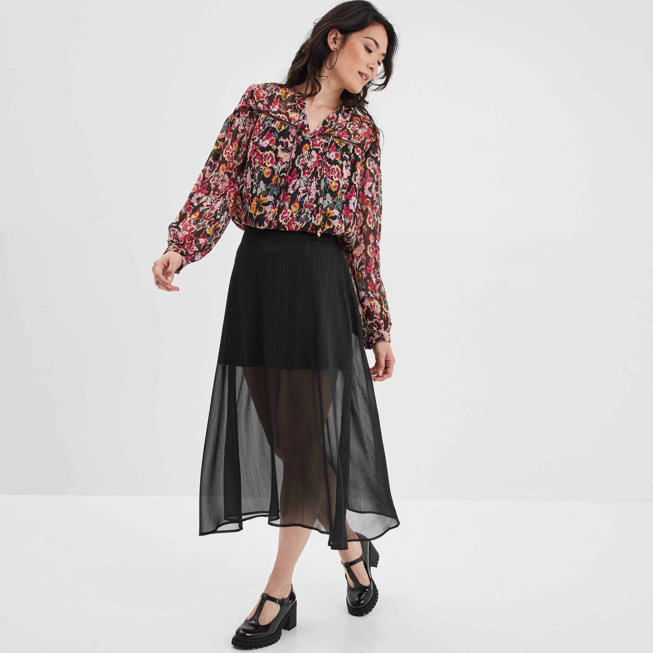 Blouse crepe femme best sale