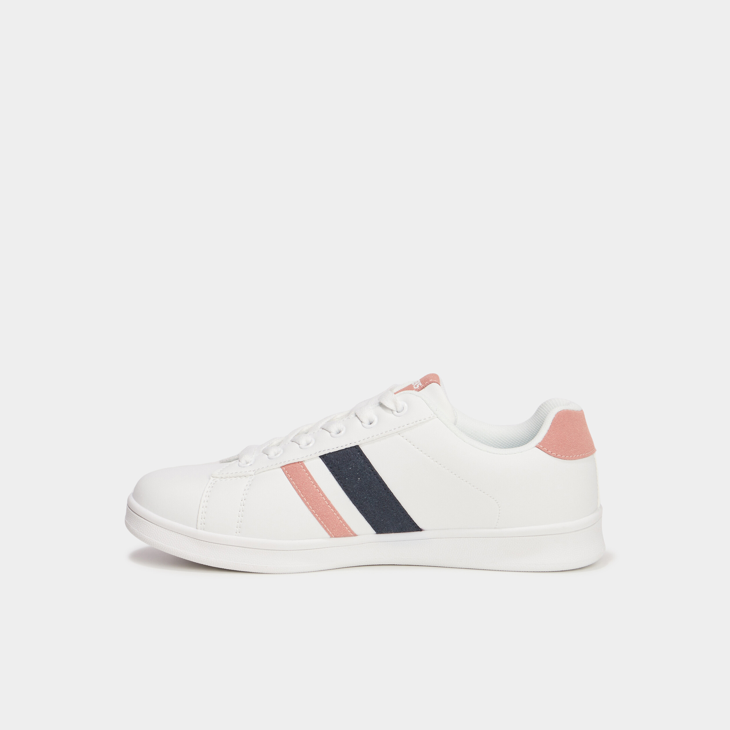 Tennis &agrave; lacets blanc femme