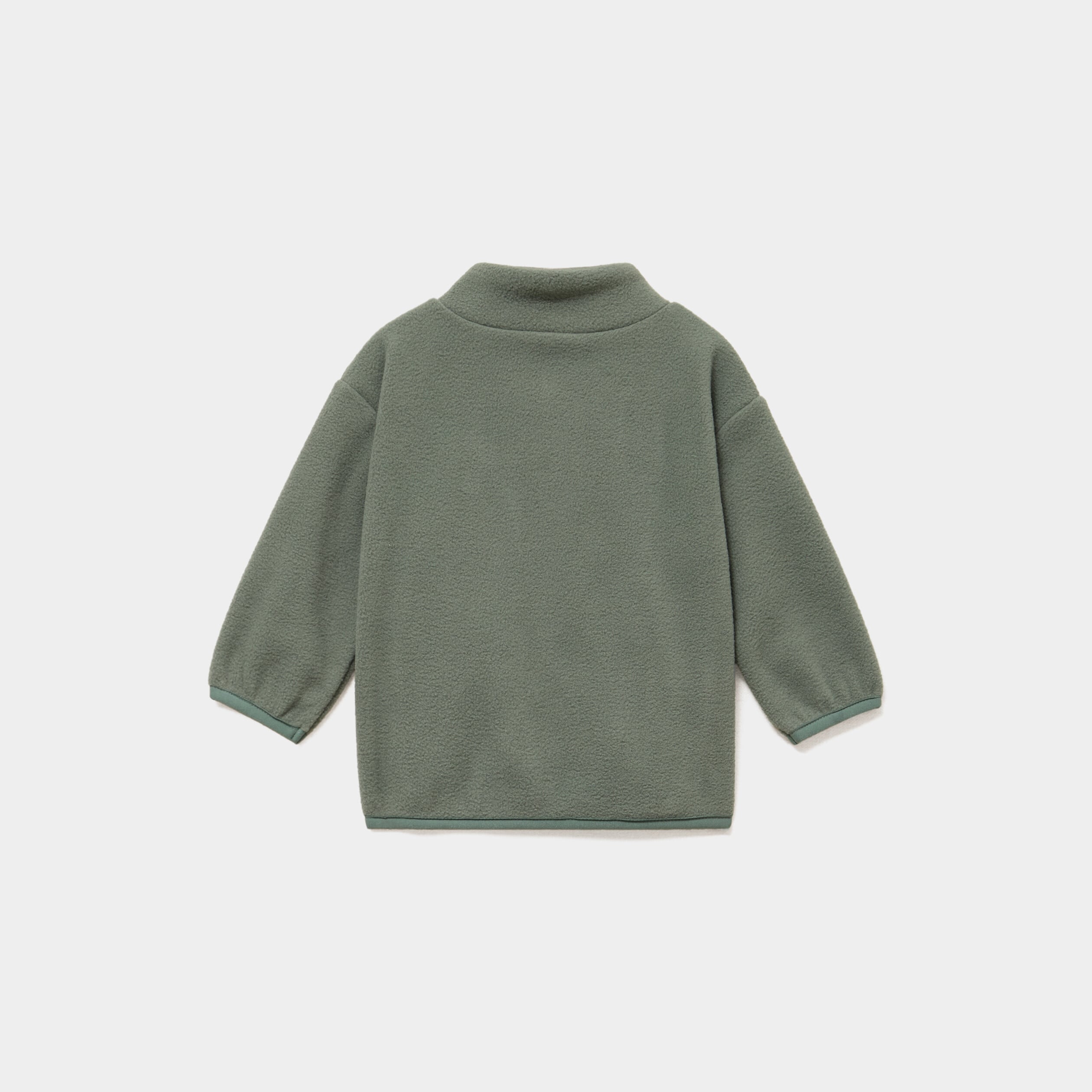 Ensemble effet polaire sweat et pantalon vert kaki b&eacute;b&eacute; gar&ccedil;on